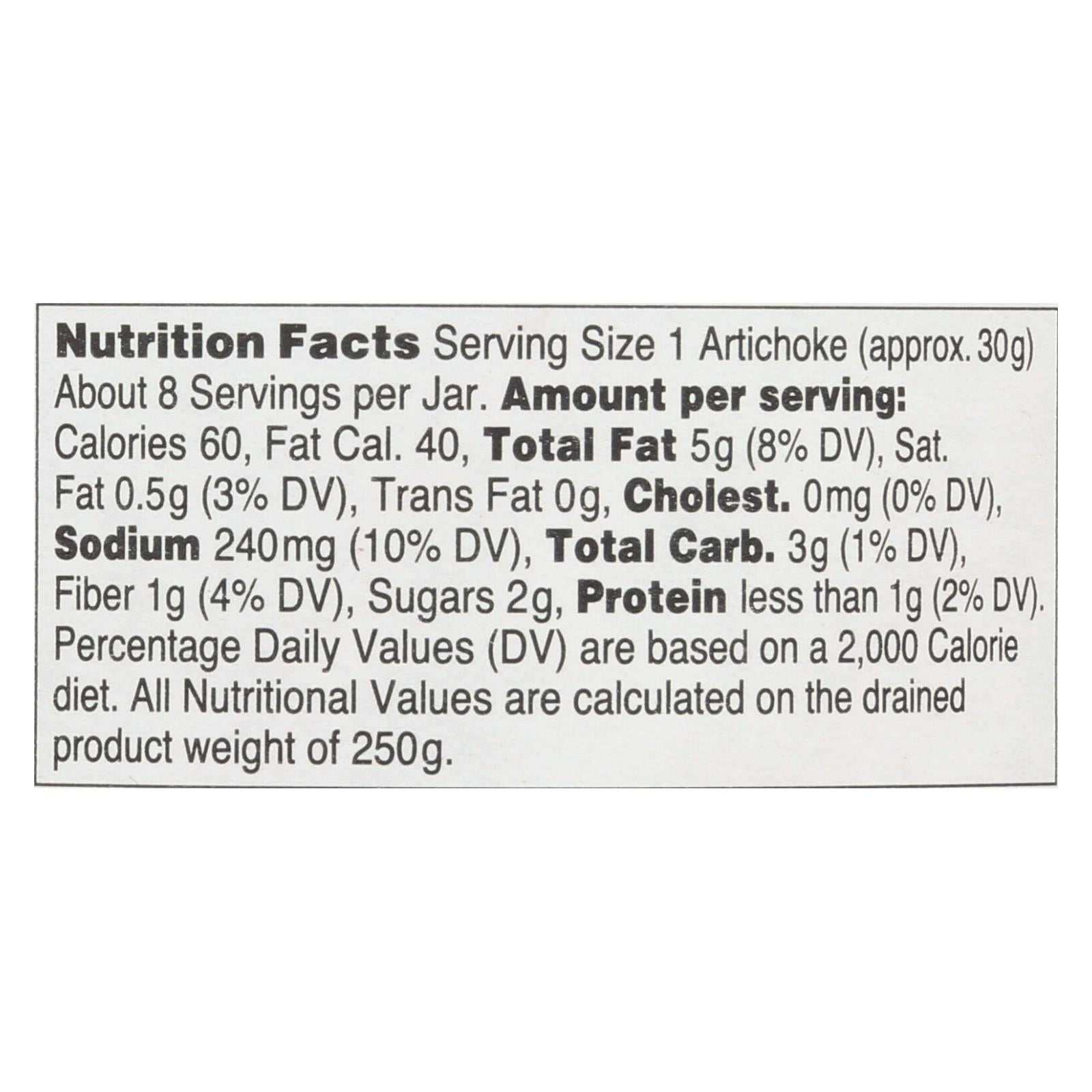 Seggiano Carciofi Arrosto Roasted Artichoke Hearts - Case of 6 - 13.4 OZ