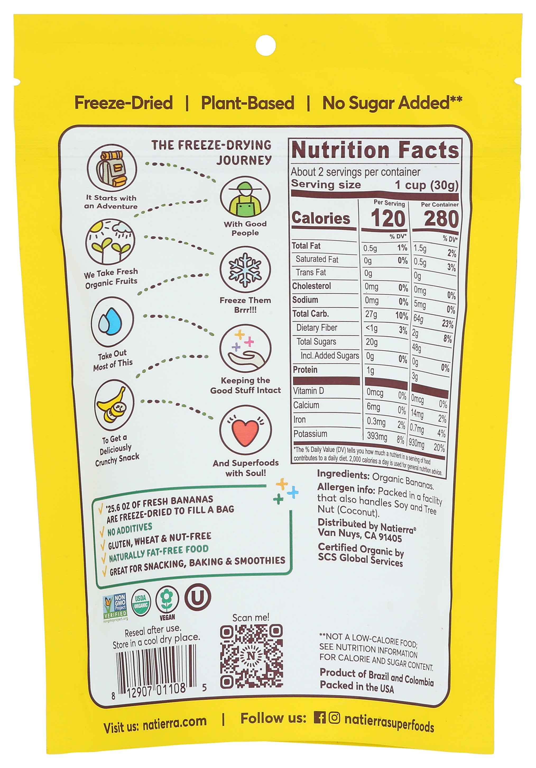 NATIERRA BANANA FRZ DRD RAW