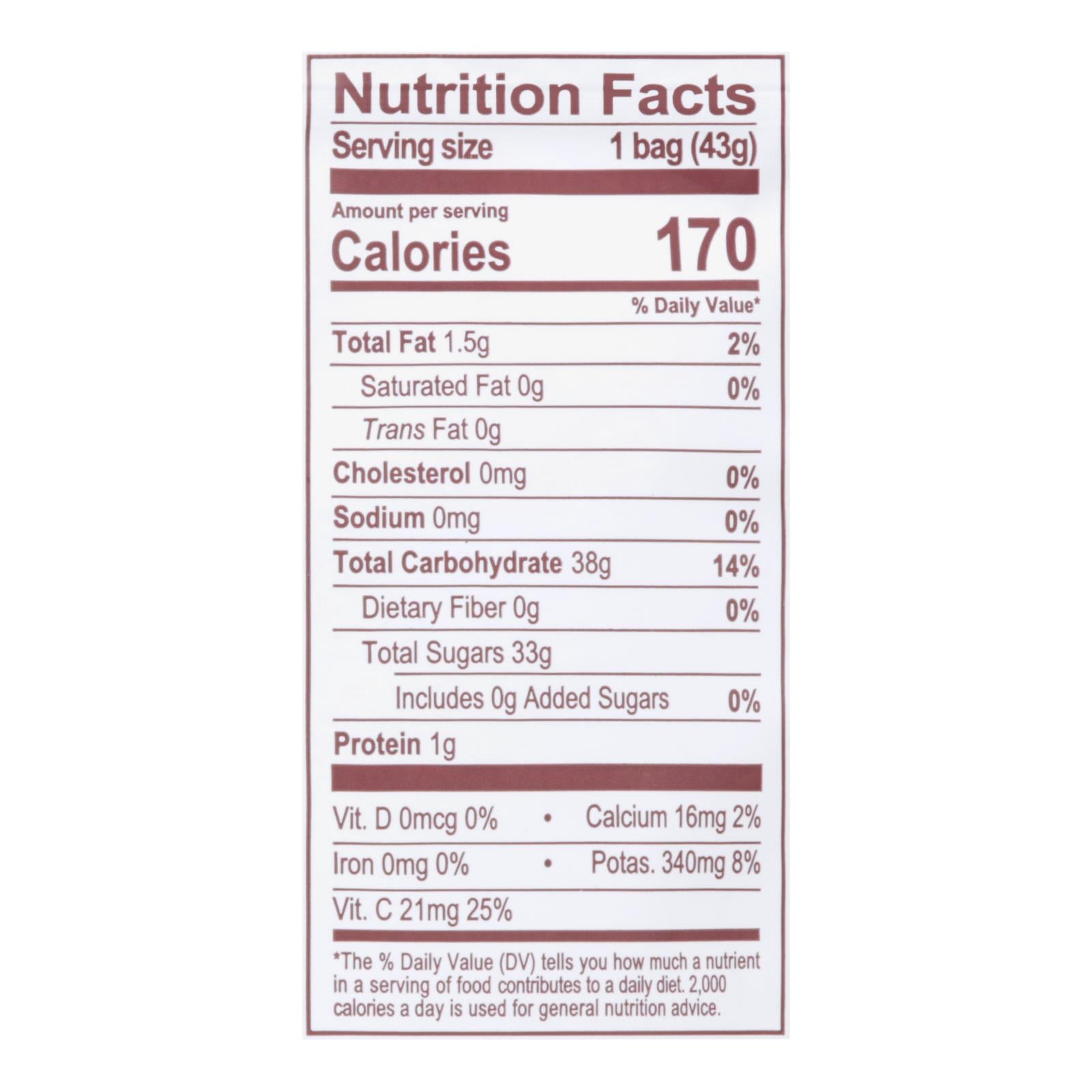 Natierra Freeze Dried - Mangos - Case Of 12 - 1.5 Oz.