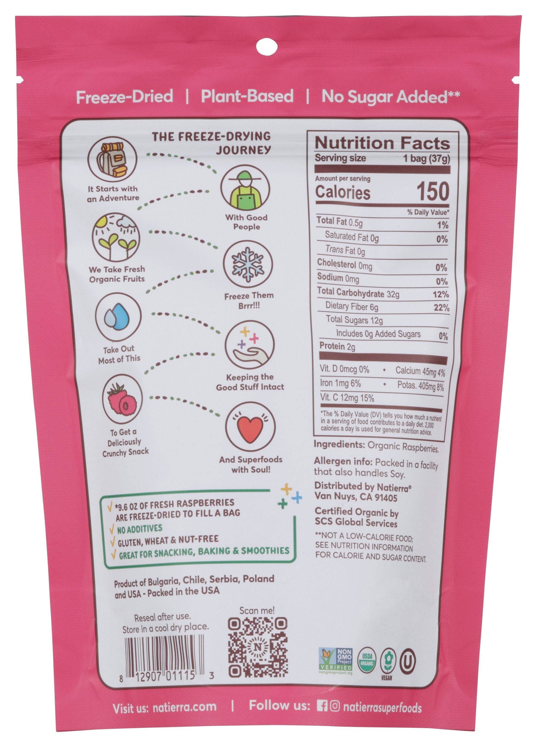 NATIERRA RASPBERRY FRZ DRD