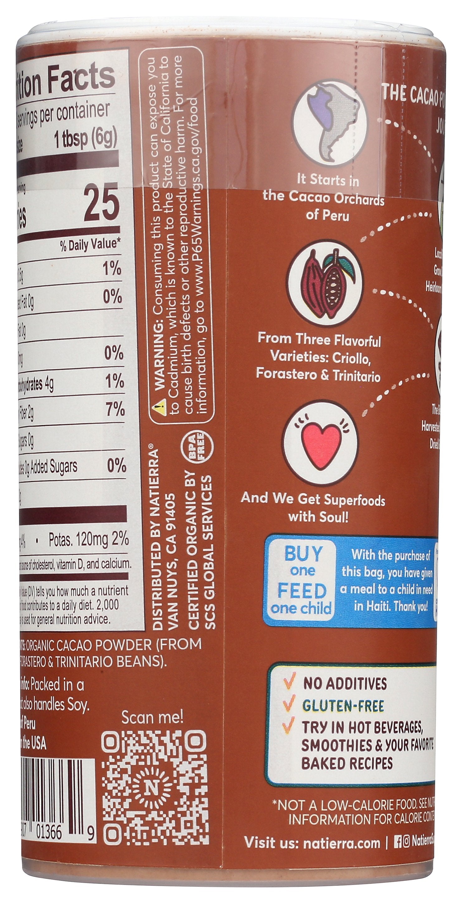 NATIERRA POWDER CACAO SHAKER - Case of 12