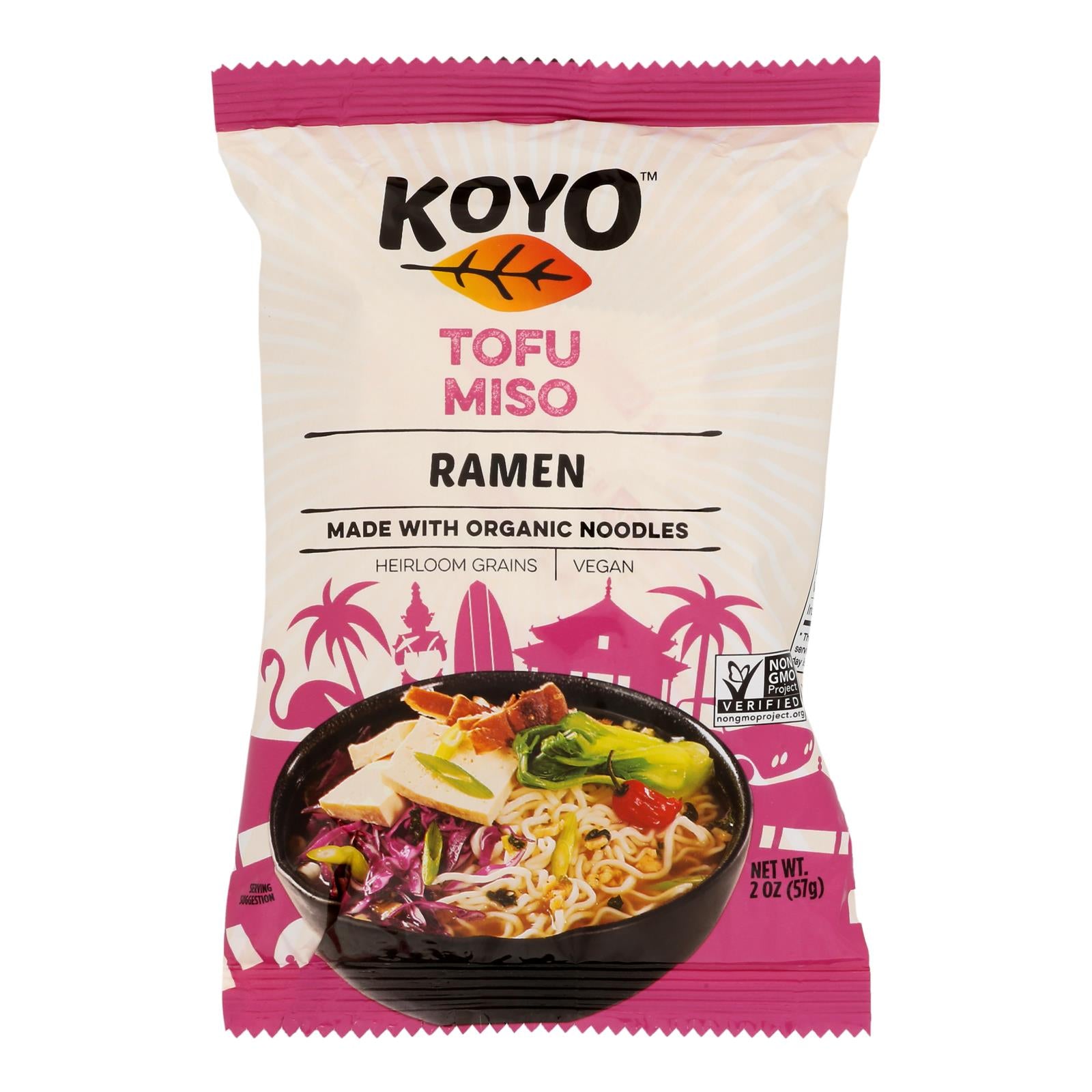 Koyo Tofu Miso Ramen - Case Of 12 - 2 Oz