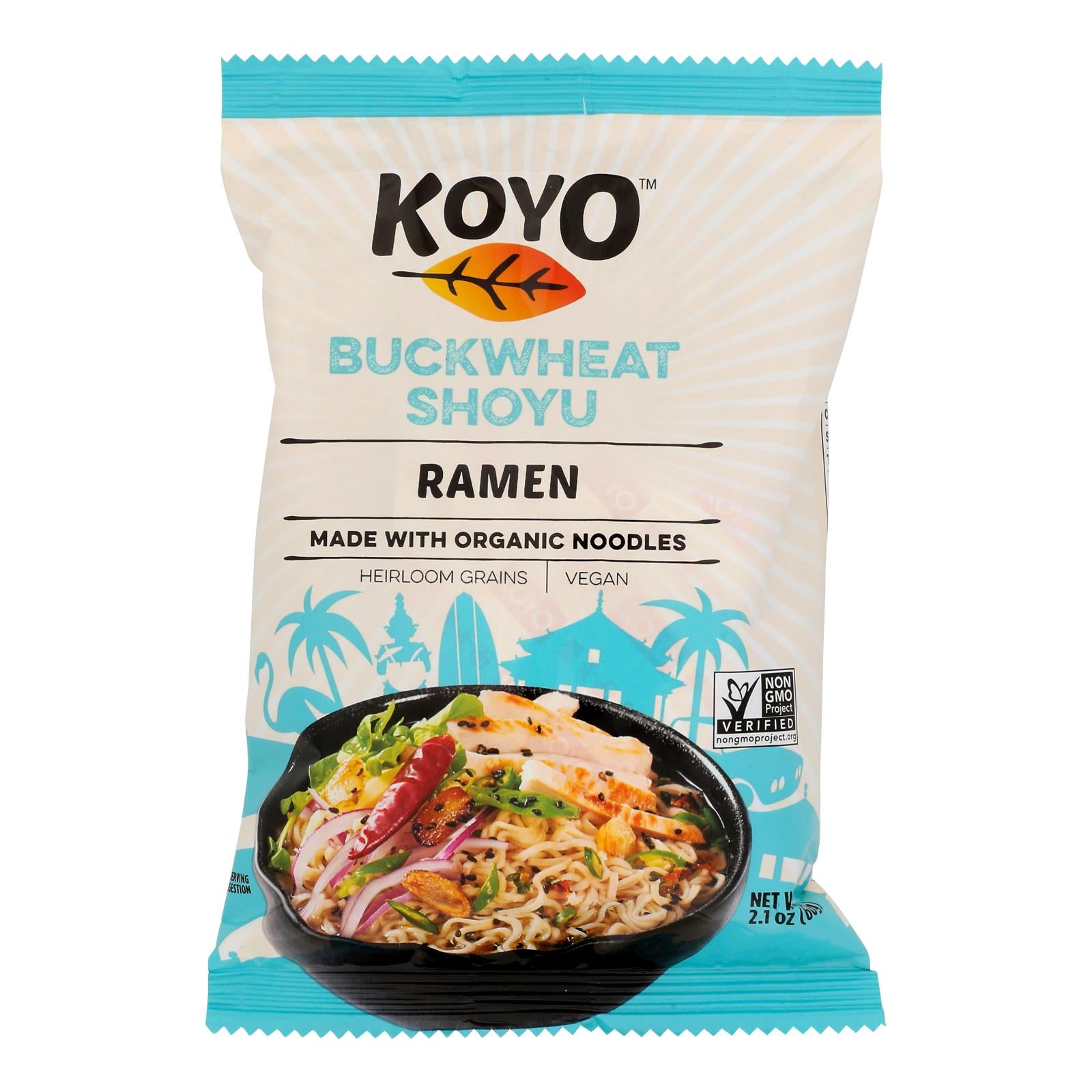 Koyo Buckwheat Shoyu Ramen - Case Of 12 - 2.1 Oz