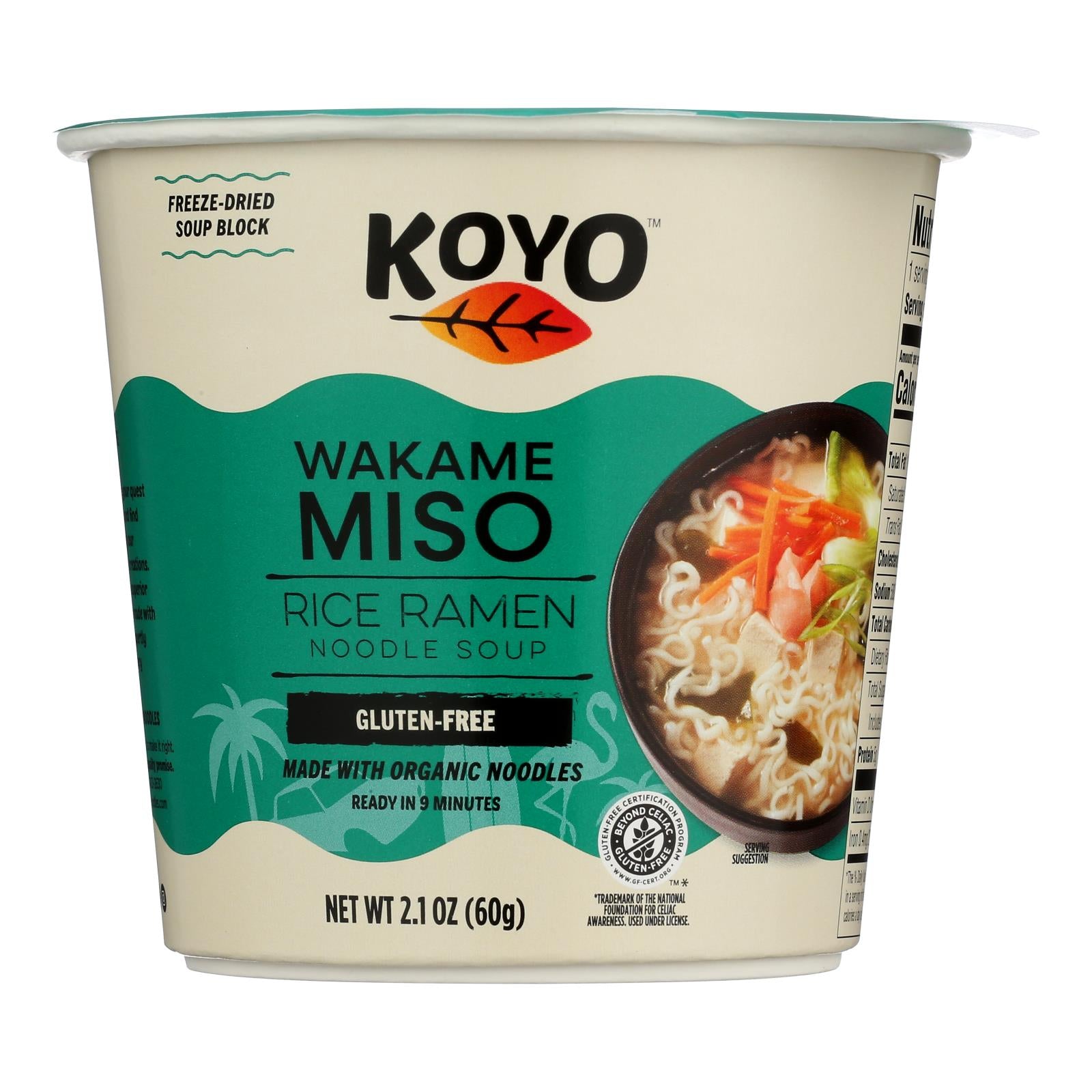 Koyo - Ramen Wakame Miso - Case Of 6-2.1 Oz