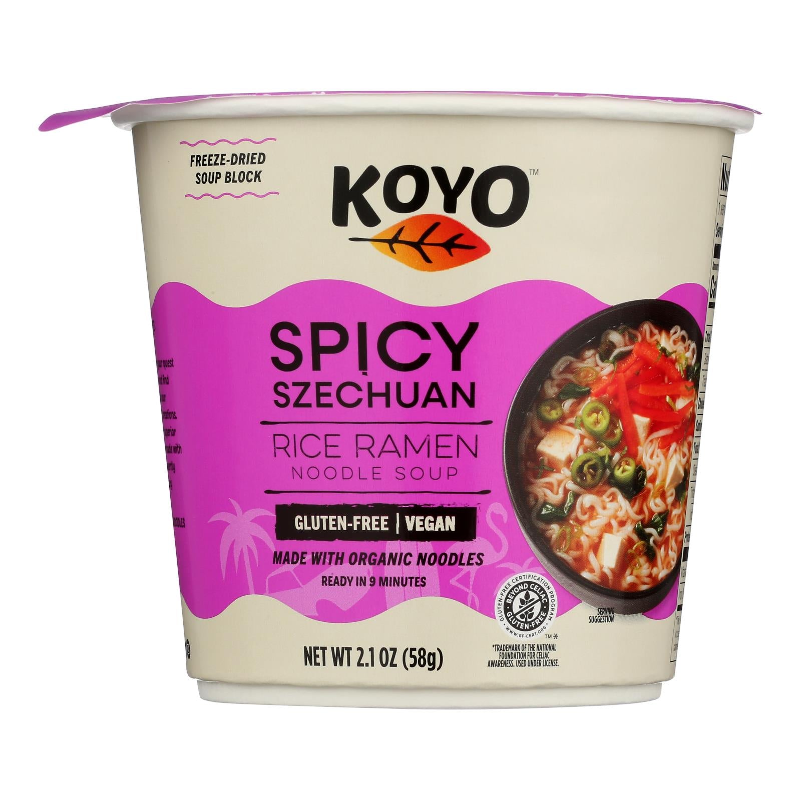 Koyo - Ramen Spicy Szechuan - Case Of 6-2.1 Oz