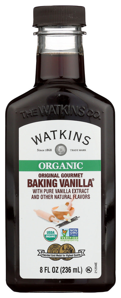 Watkins Extract Vanilla Organic Gourmet - Pack of 6 - 8 FO / 11.5 OZ