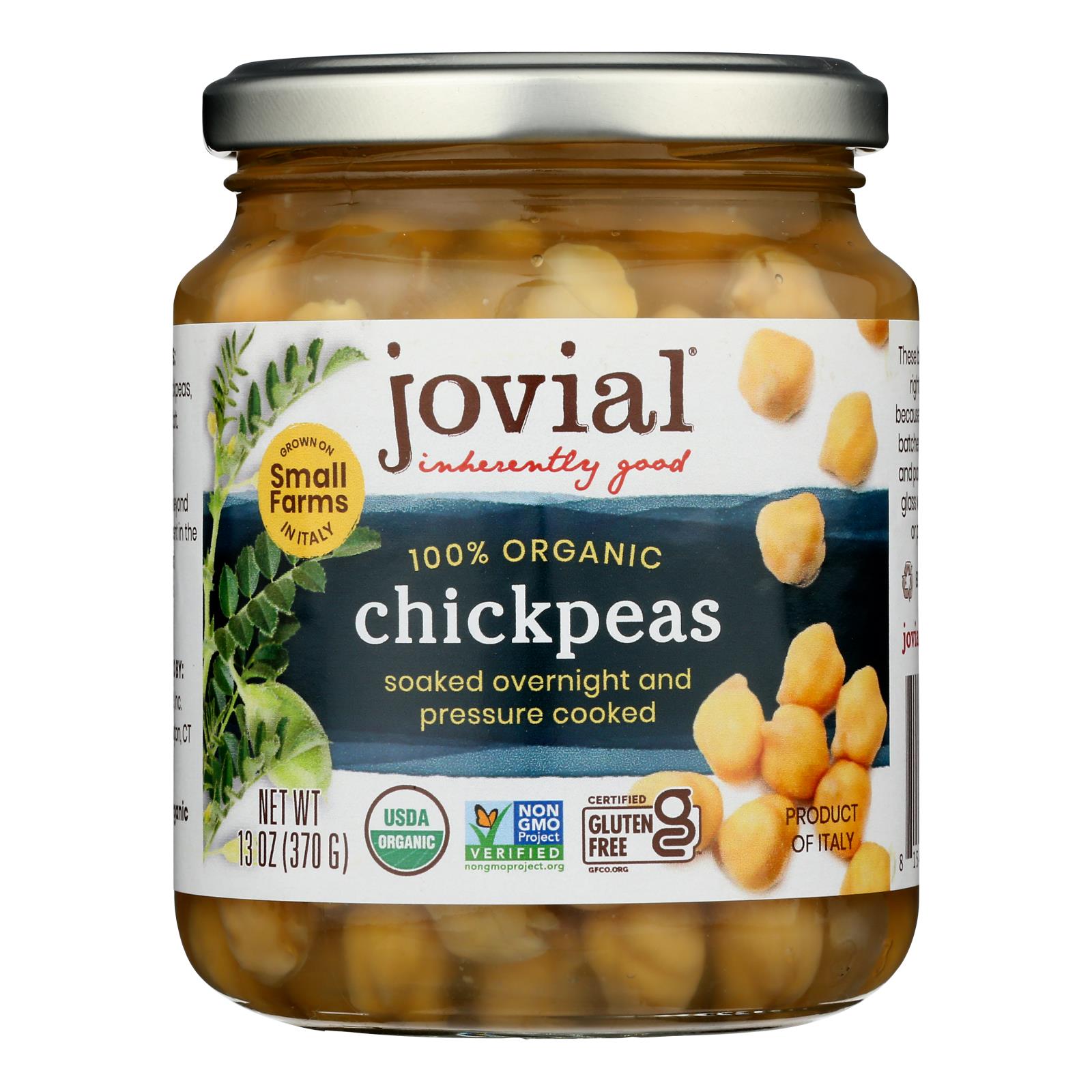 Jovial - Organic Chickpeas - Case Of 6 - 13 Oz.
