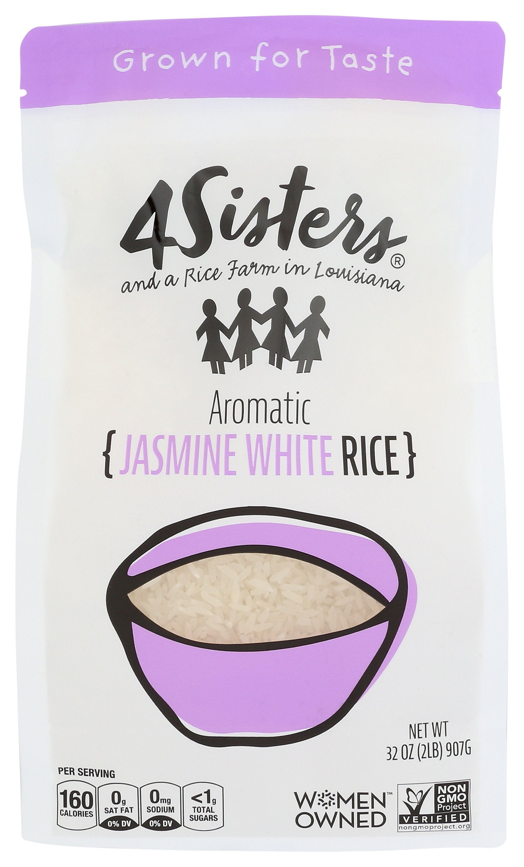 4SISTERS RICE LONG GRAIN JASMINE - Case of 6