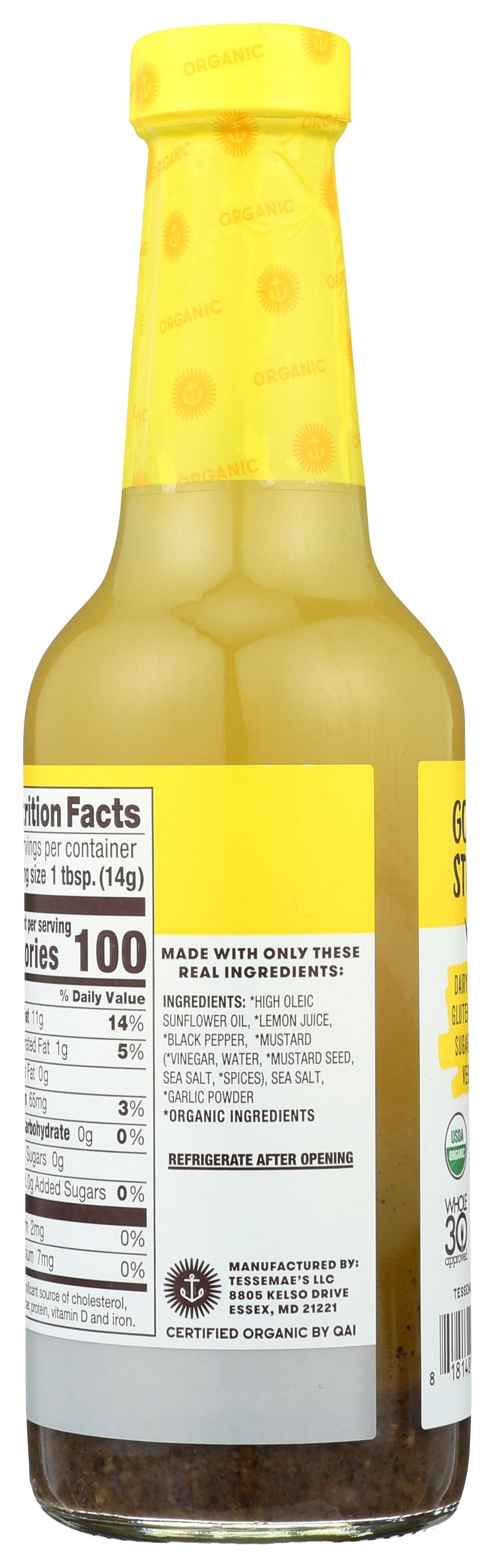 TESSEMAES DRESSING LEMON PEPPER - Case of 6