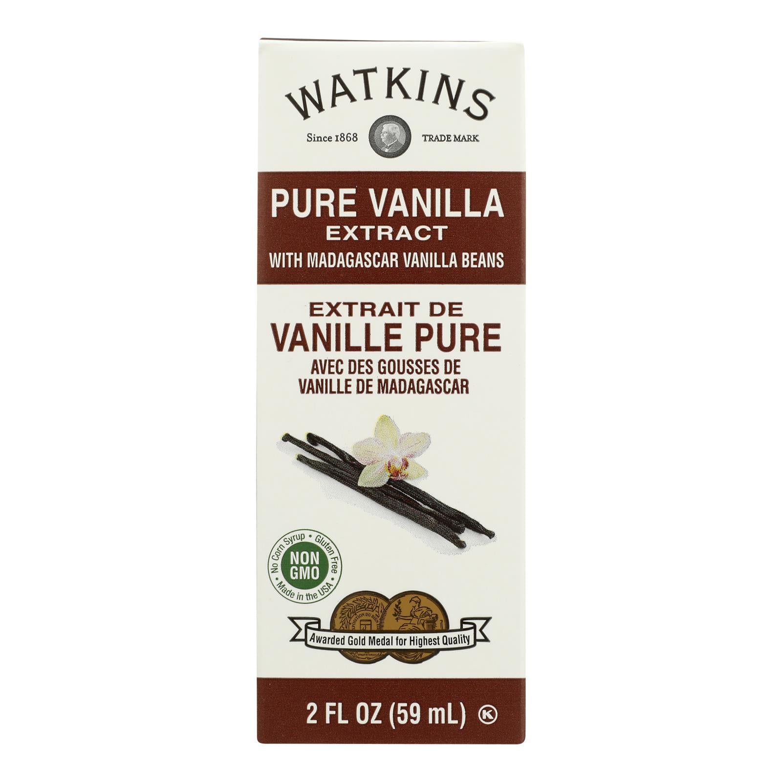 Watkins Madagascar Bourbon Pure Vanilla Extract - 1 Each - 2 Fz
