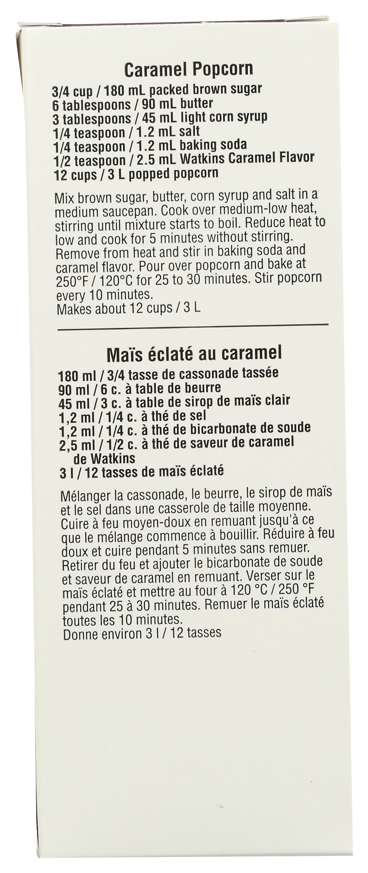 WATKINS CARAMEL EXTRACT IMIT - Case of 6