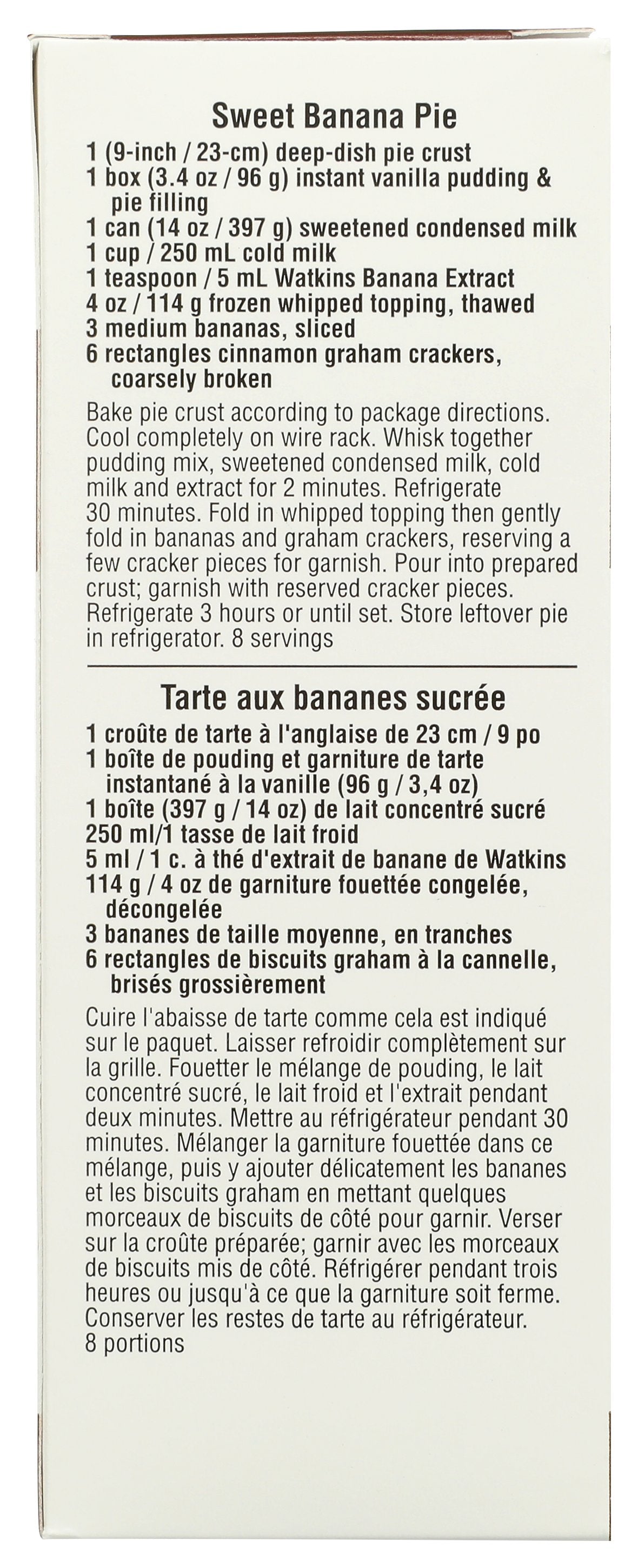 WATKINS EXTRACT BANANA IMIT - Case of 6