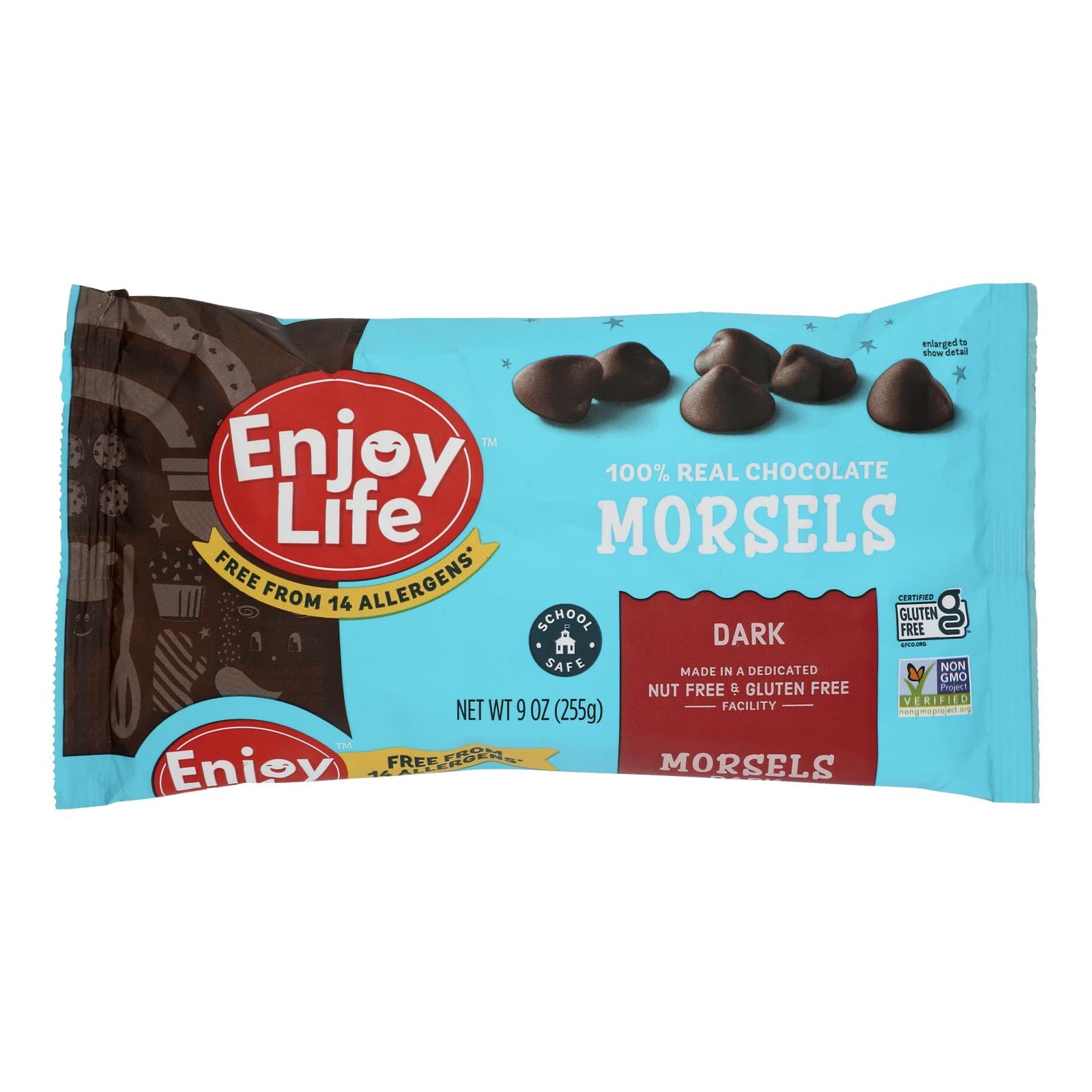 Enjoy Life Dark Chocolate Baking Morsels 9oz, Case of 12