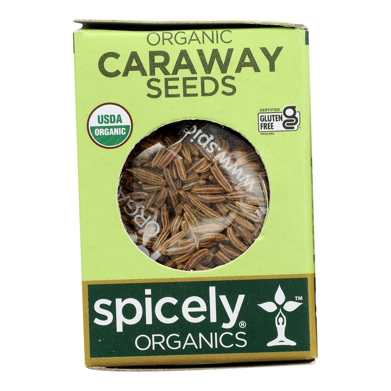 Spicely Organics - Organic Caraway Seeds - Case of 6 - 0.35 oz.