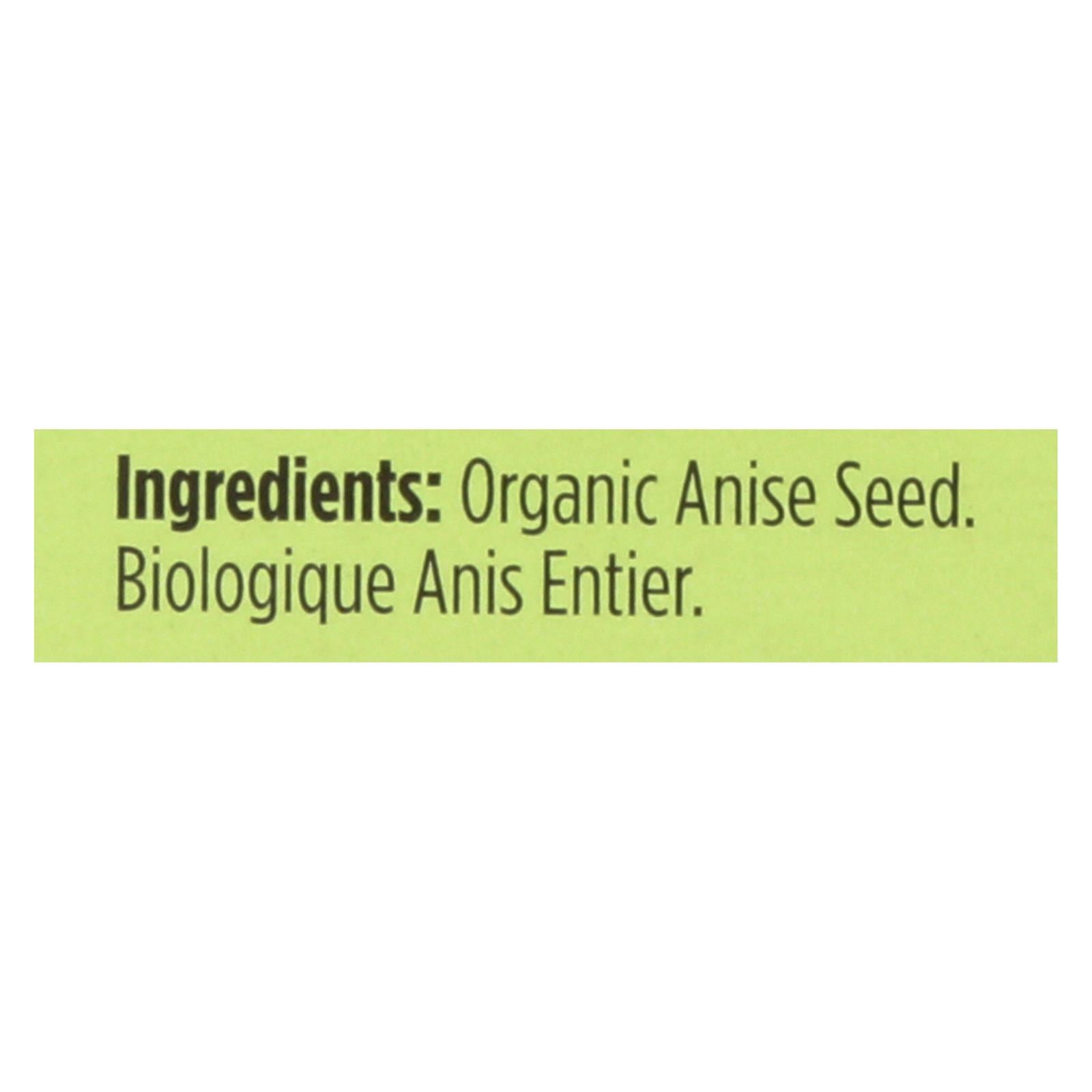 Spicely Organics - Organic Anise Whole - Case of 6 - 0.3 oz.