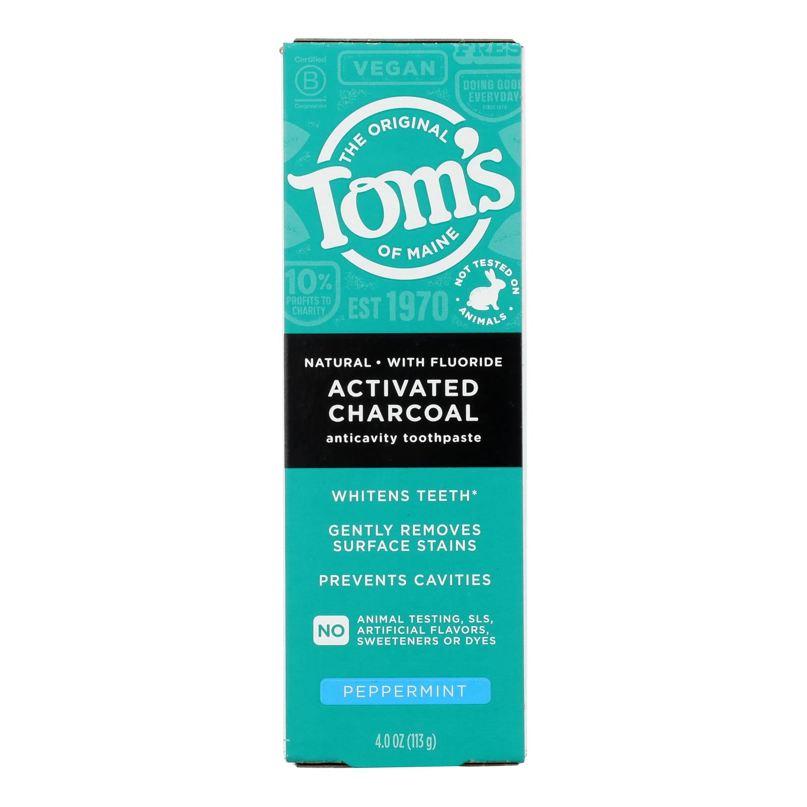 Tom's Of Maine - Tp Cavity Charcoal - CS of 6-4 OZ