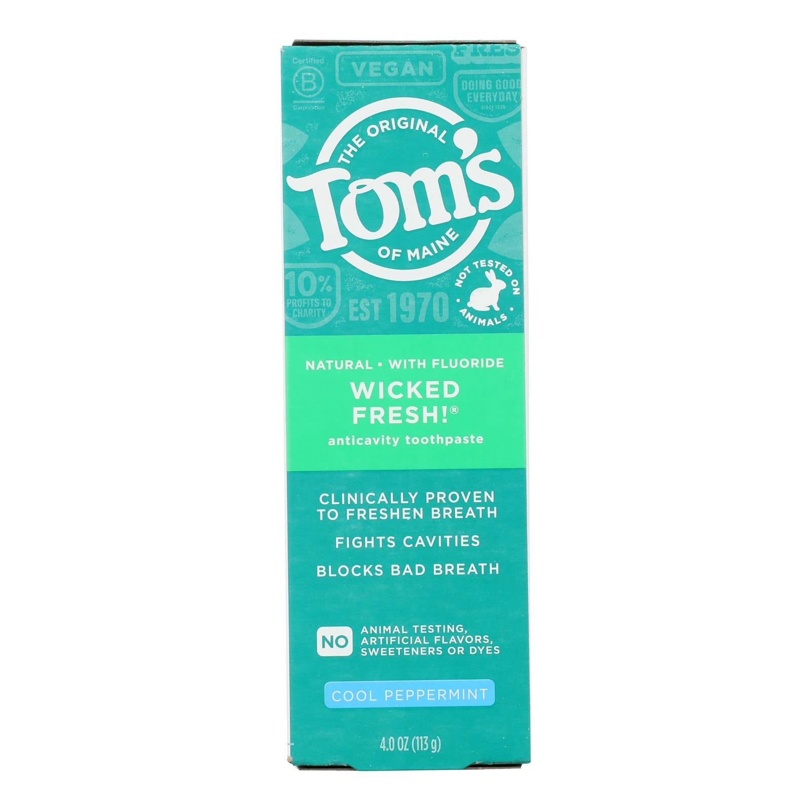 Tom's Of Maine - Tp Wicked Frsh Cool Pprmn - CS of 6-4 OZ
