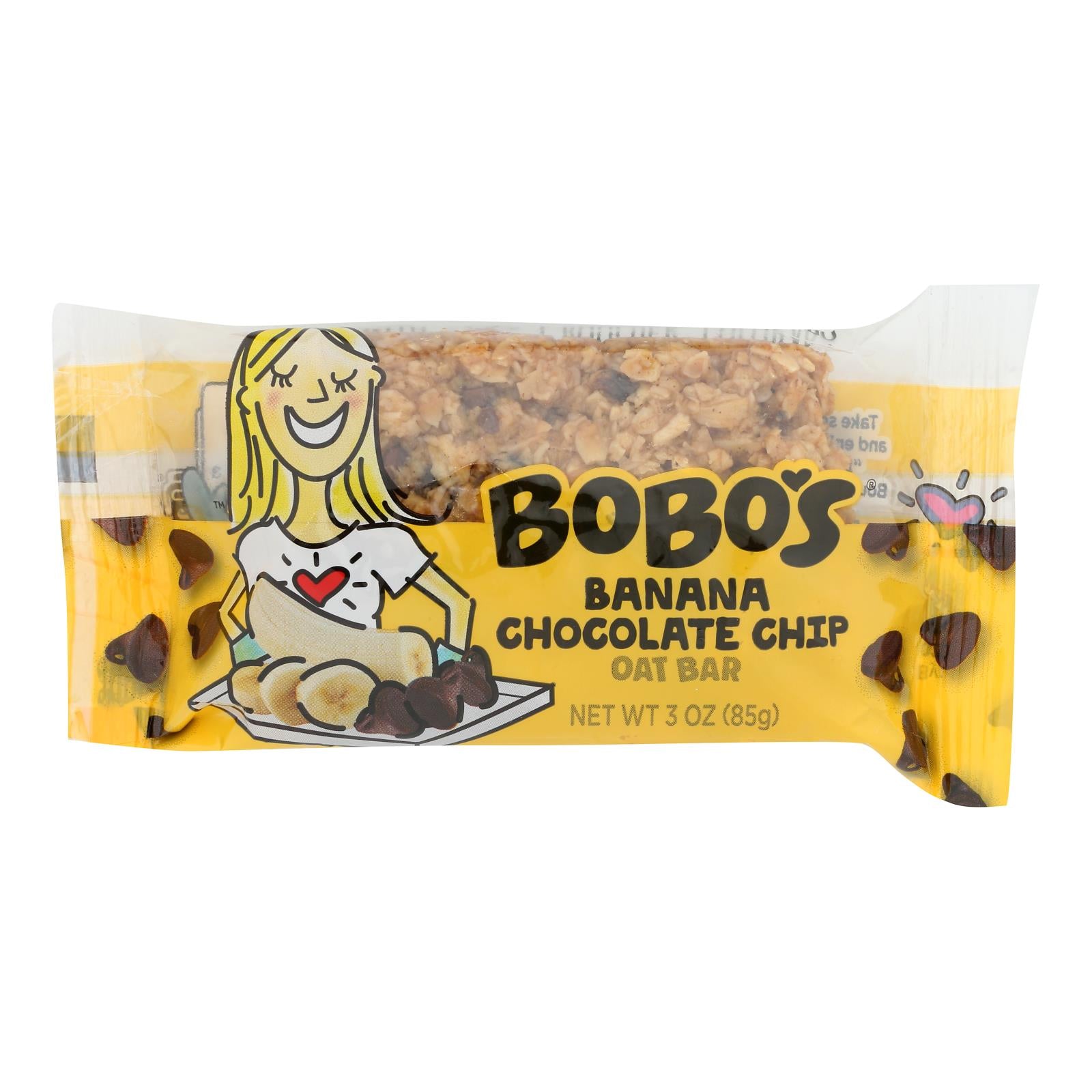 Bobo's Oat Bars - All Natural - Banana - 3 oz Bars - Case of 12