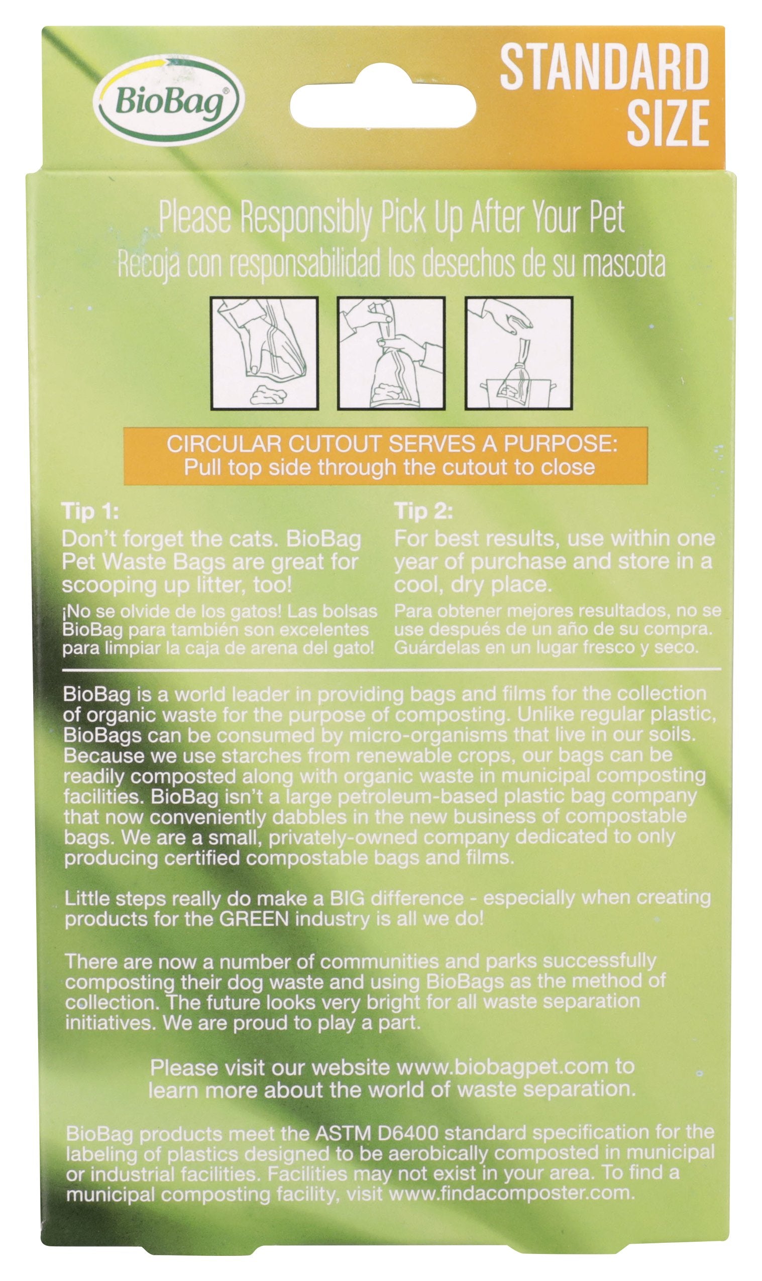 BIOBAG DOG BAG WASTE