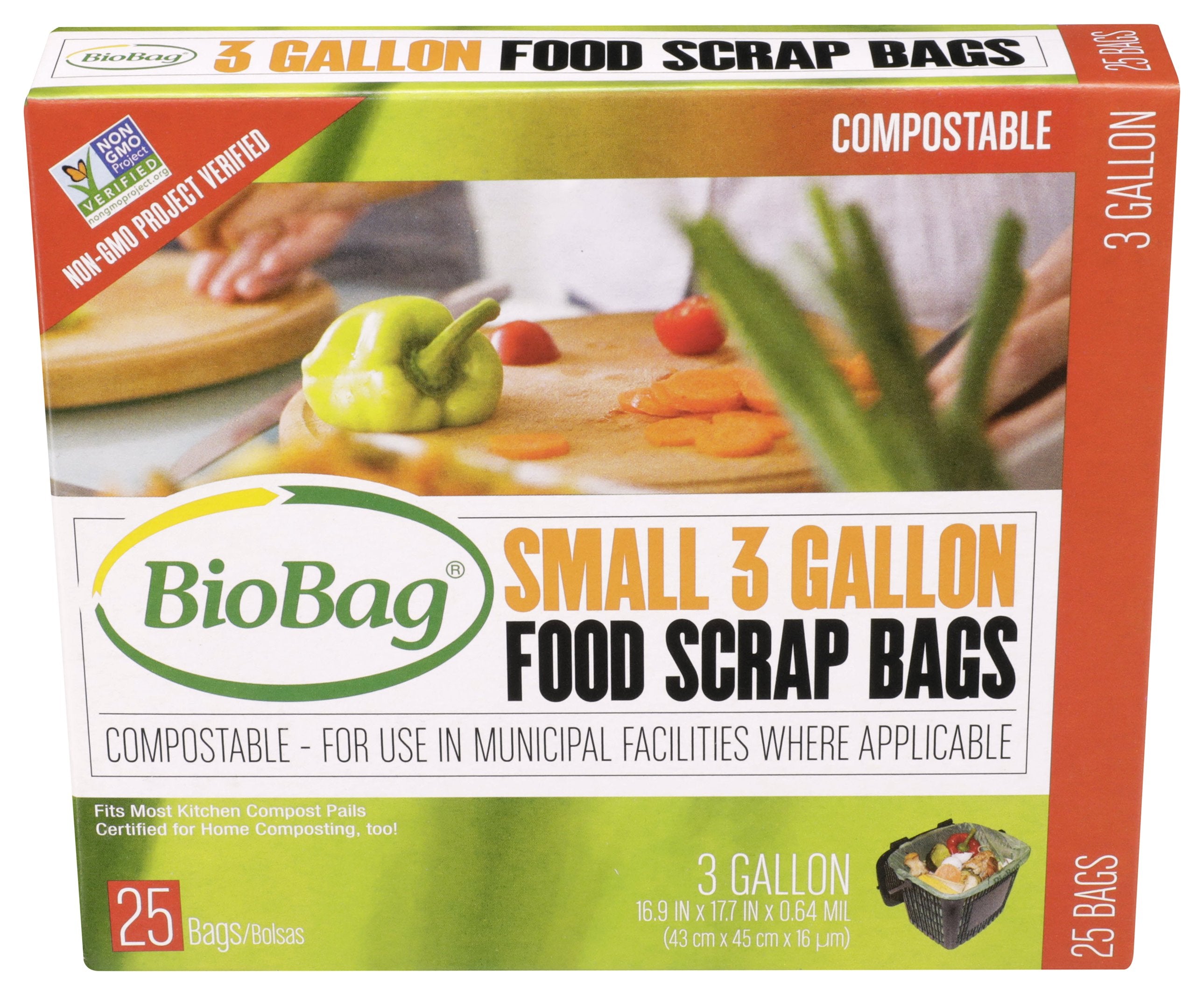 BIOBAG BAG COMPOST WASTE 3GL
