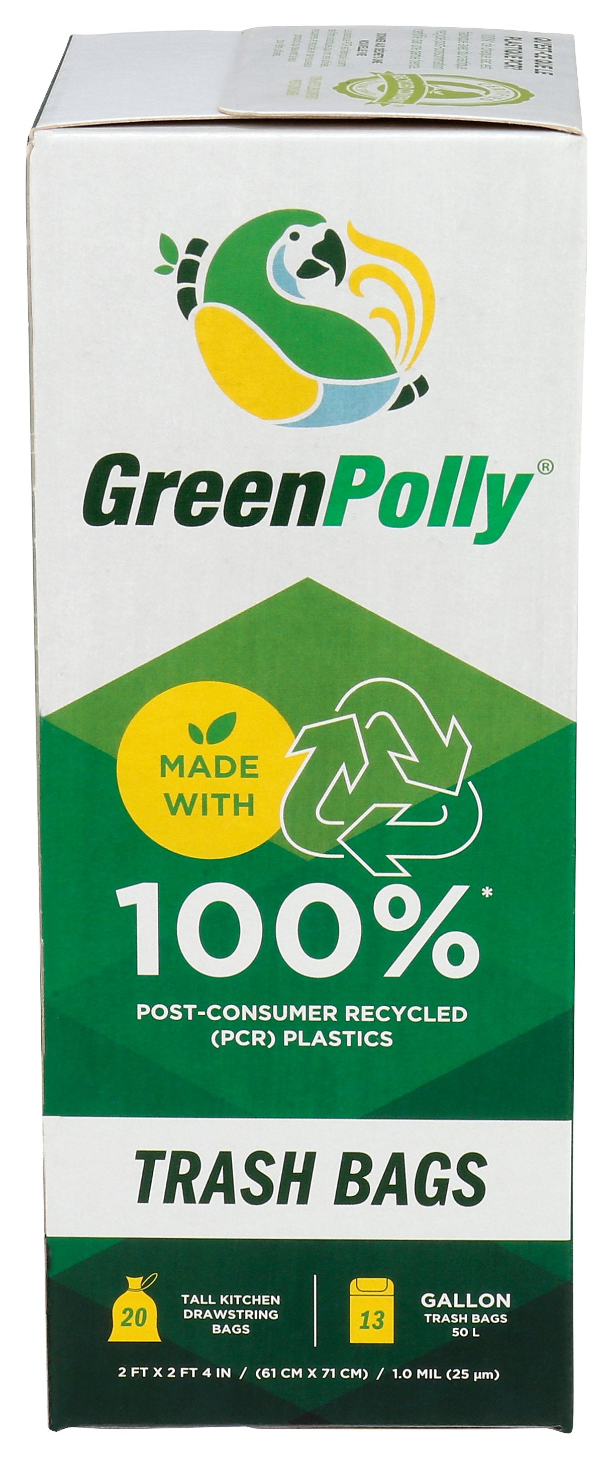 GREENPOLLY BAG TRASH KTCHN PCR 13GL - Case of 12
