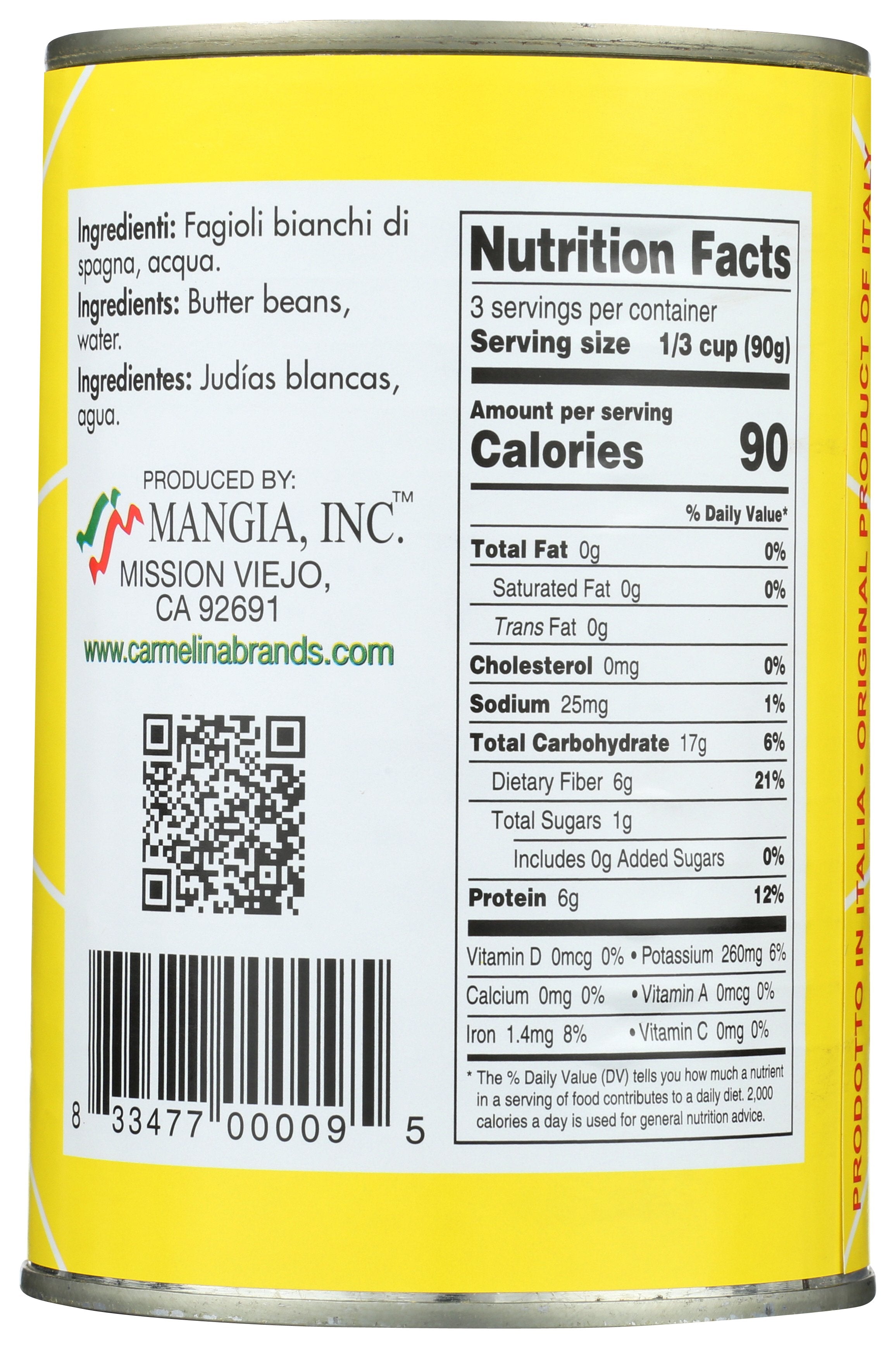 CARMELINA BEAN BUTTER ITAL - Case of 12