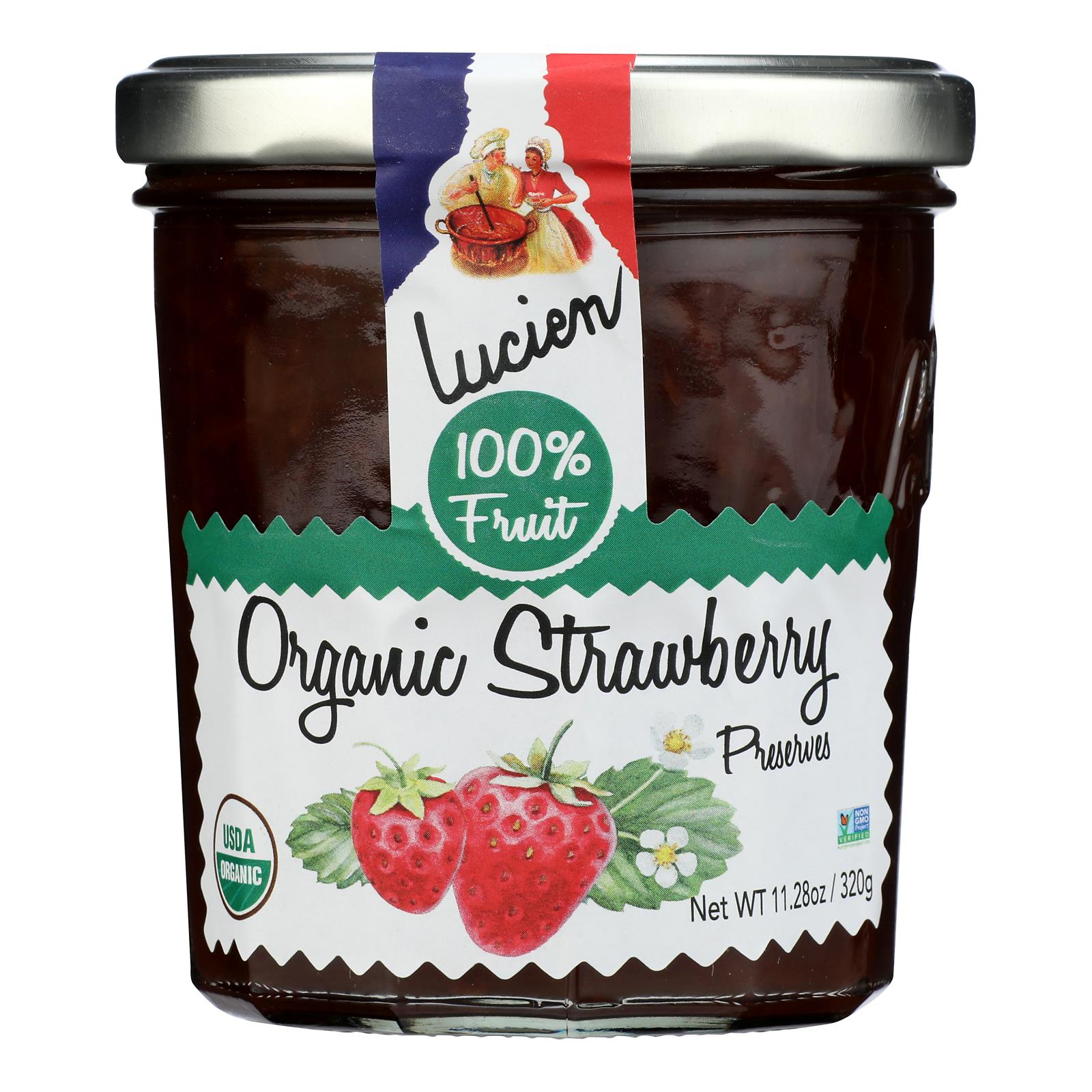 Lucien Georgelin Fruit Spread - Organic - Strawberry - Case of 6 - 11.28 oz