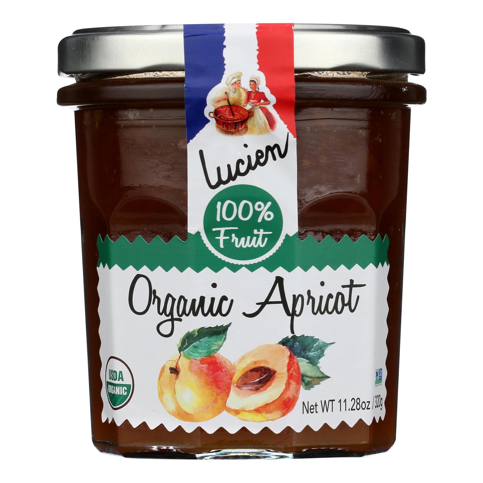 Lucien Georgelin Fruit Spread - Organic - Apricot - Case of 6 - 11.28 oz