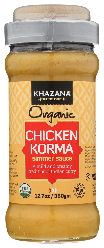 Khazana Simmer Sauce Chicken Korma - Case of 6 - 12.7 oz