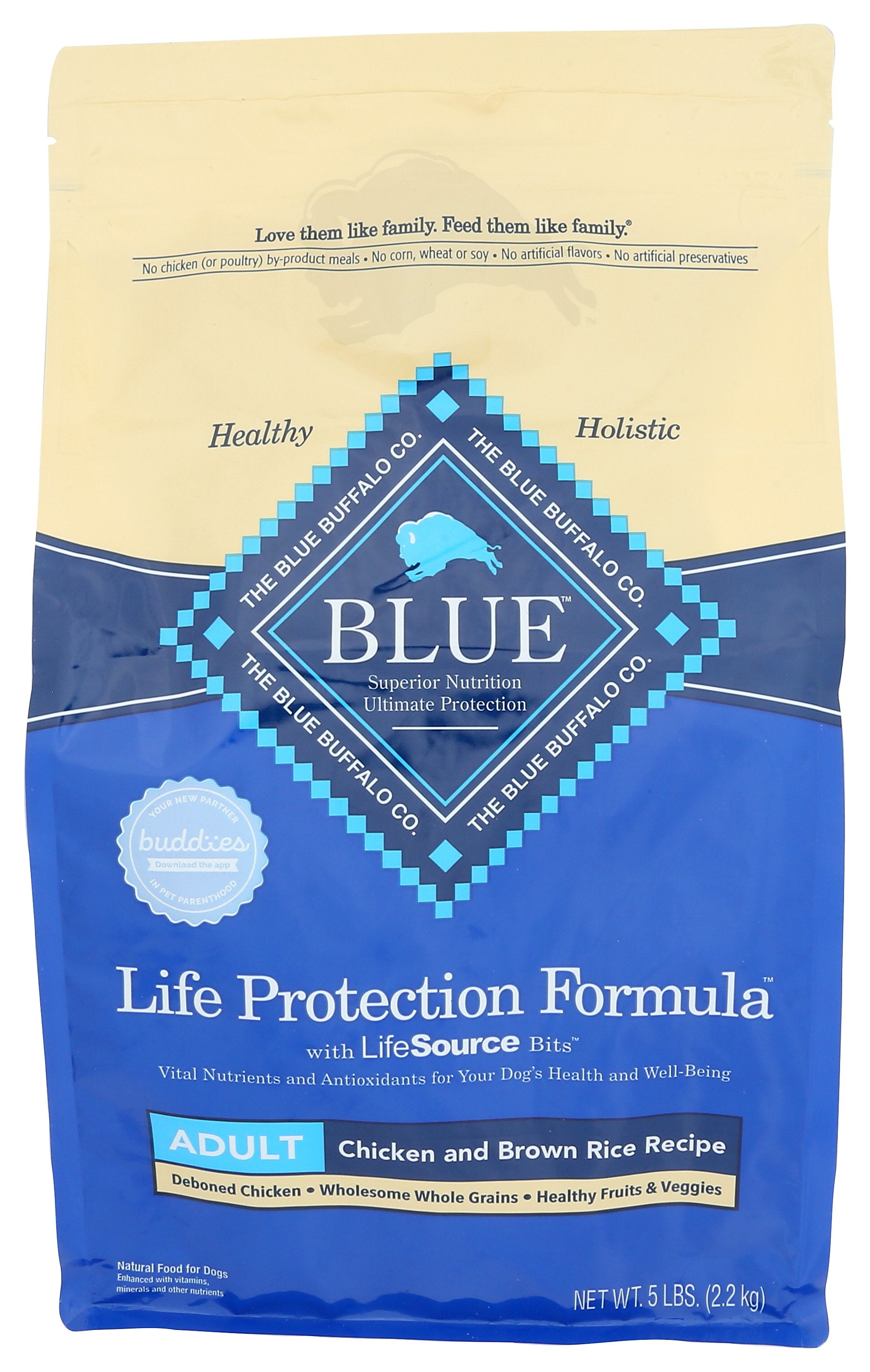 BLUE BUFFALO FOOD DOG ADLT CHKN BRW RC - Case of 3