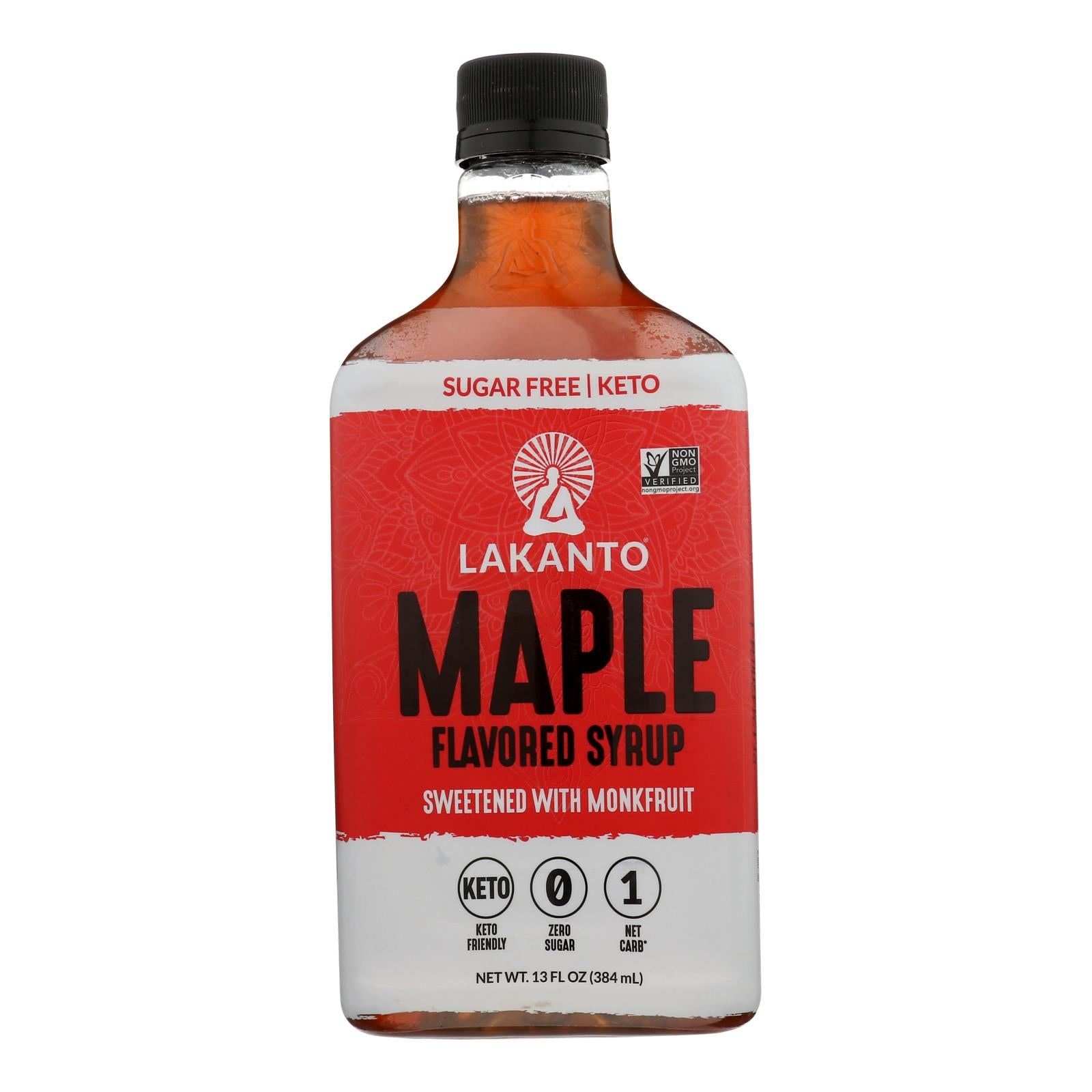 Lakanto Monk Fruit Sweetened Maple Flavored Syrup - Case Of 8 - 13 Fz