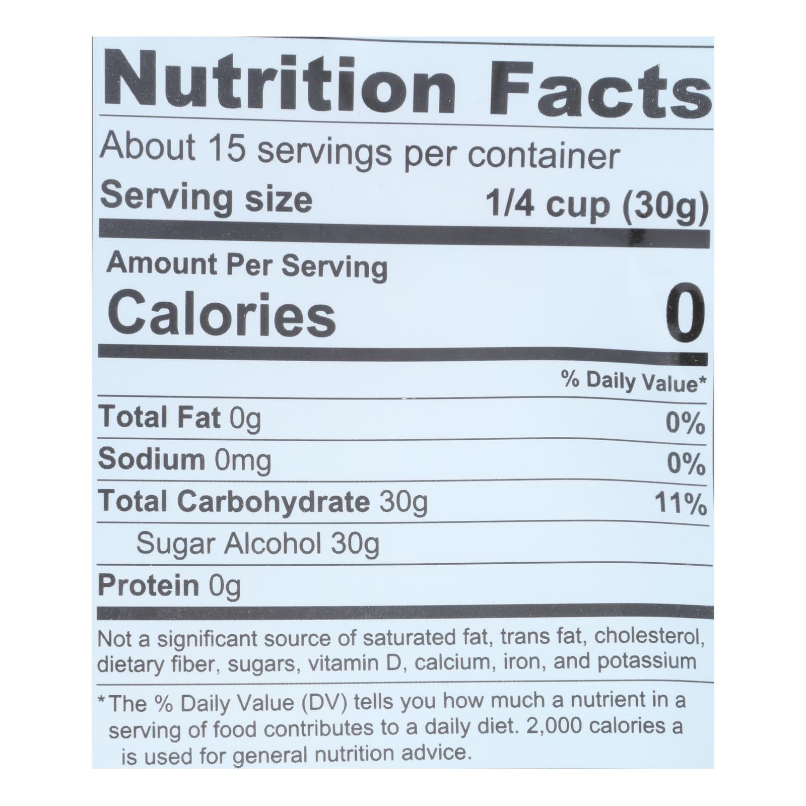 Lakanto Powdered Monkfruit Sweetener With Erythritol - Case Of 8 - 1 Lb