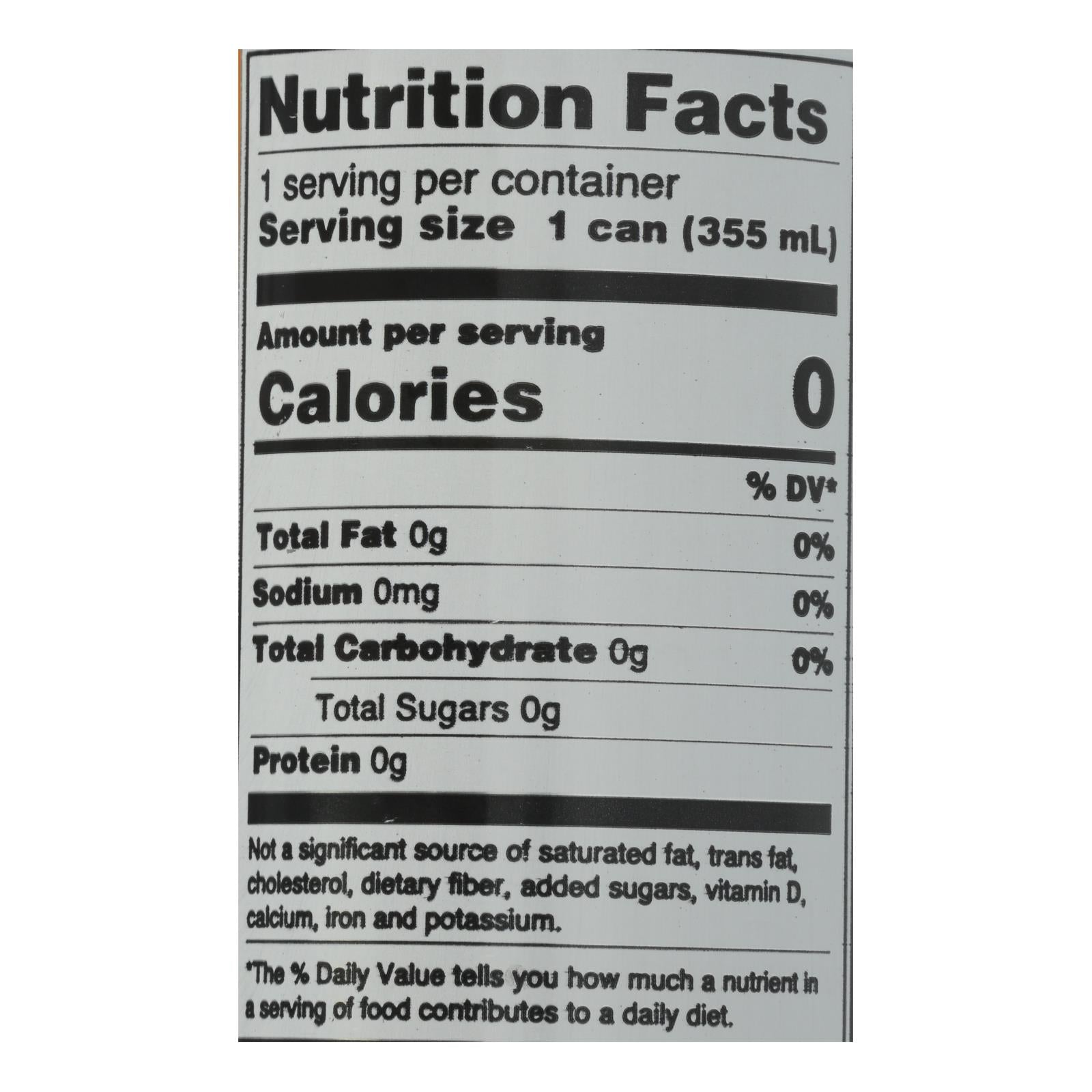 Zevia Zero Calorie Energy Drink - Mango/Ginger - Case of 12 - 12 fl oz