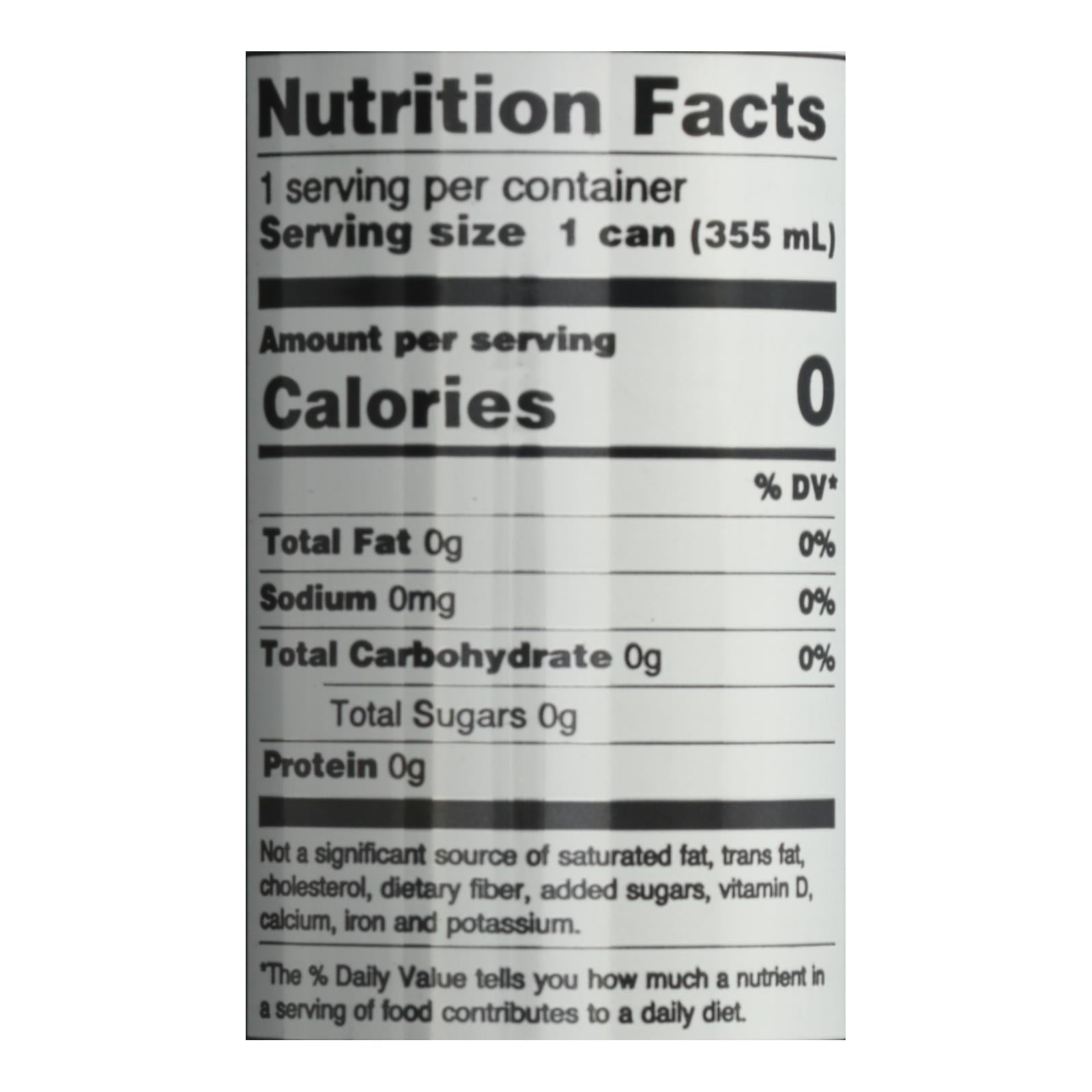 Zevia Zero Calorie Energy Drink - Raspberry/Lime - Case of 12 - 12 fl oz