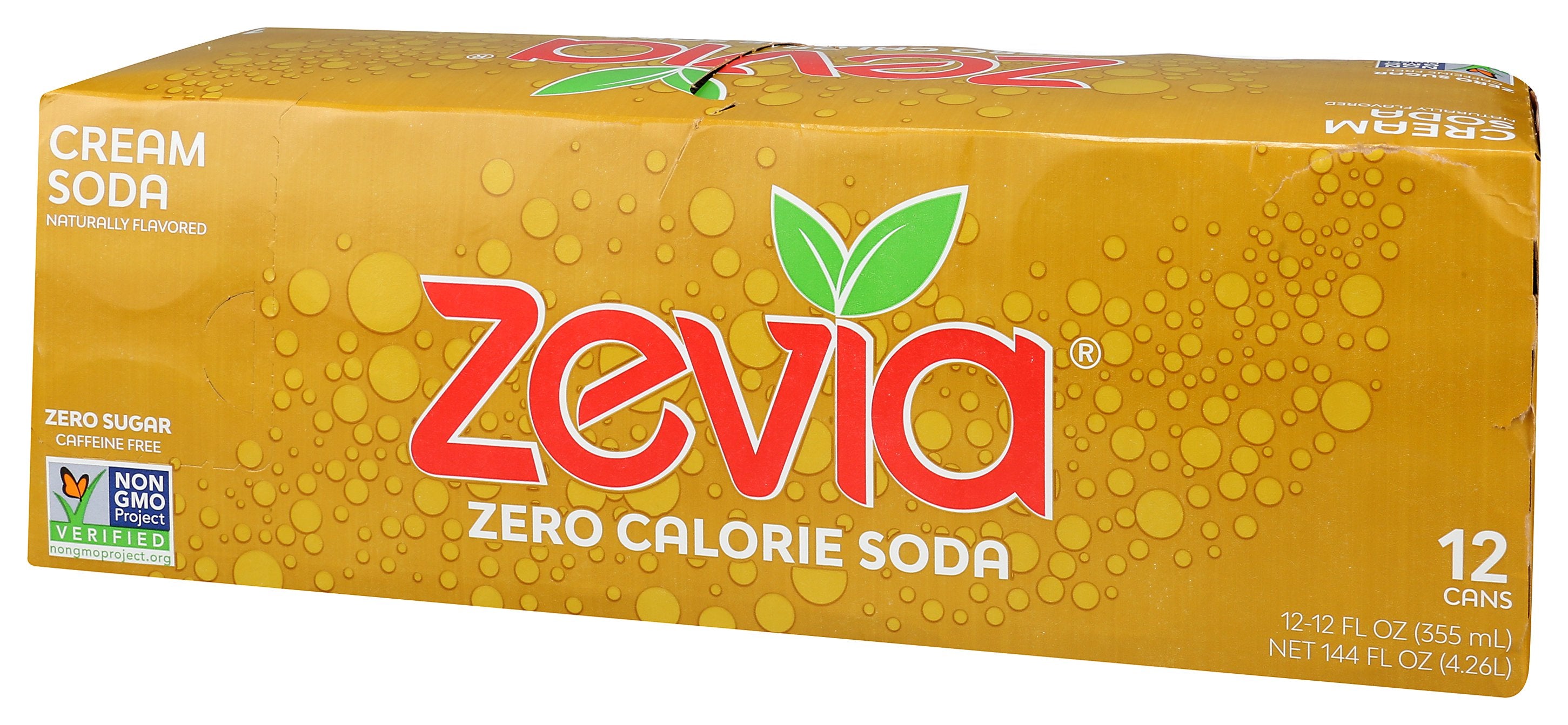 ZEVIA SODA ZERO CREAM SDA 12PK - Case of 2