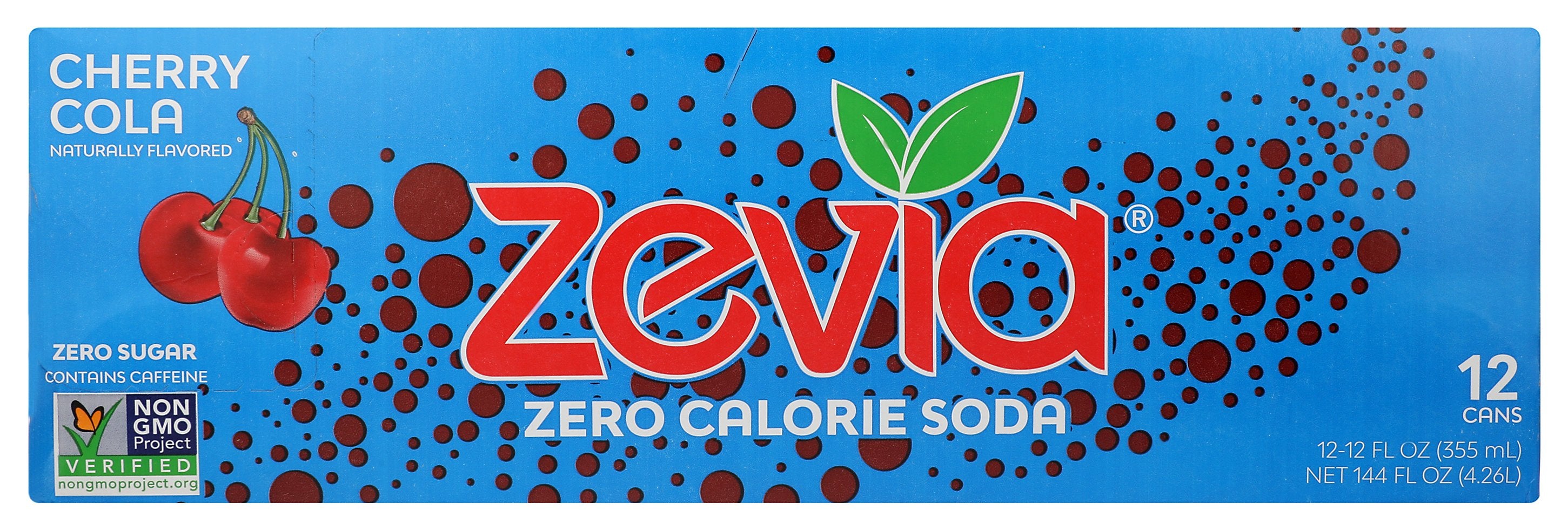 ZEVIA SODA ZERO CHRY COLA 12PK - Case of 2