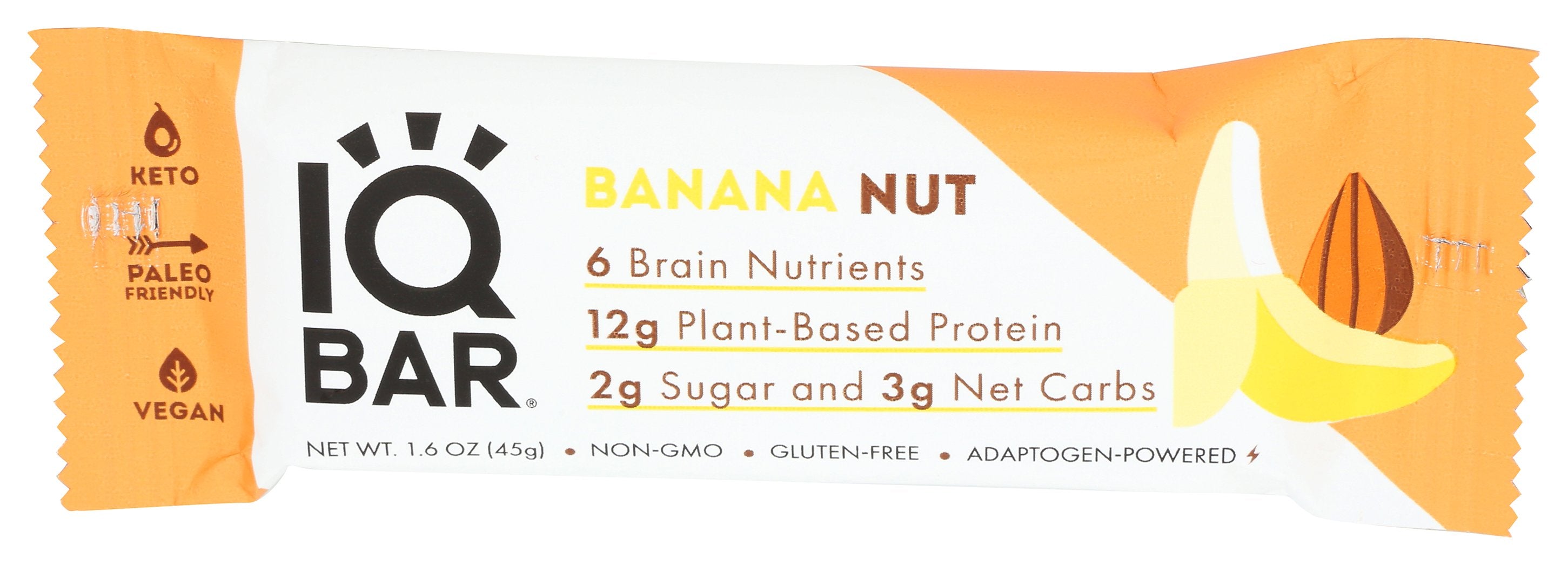 IQ BAR BAR BANANA NUT - Case of 12