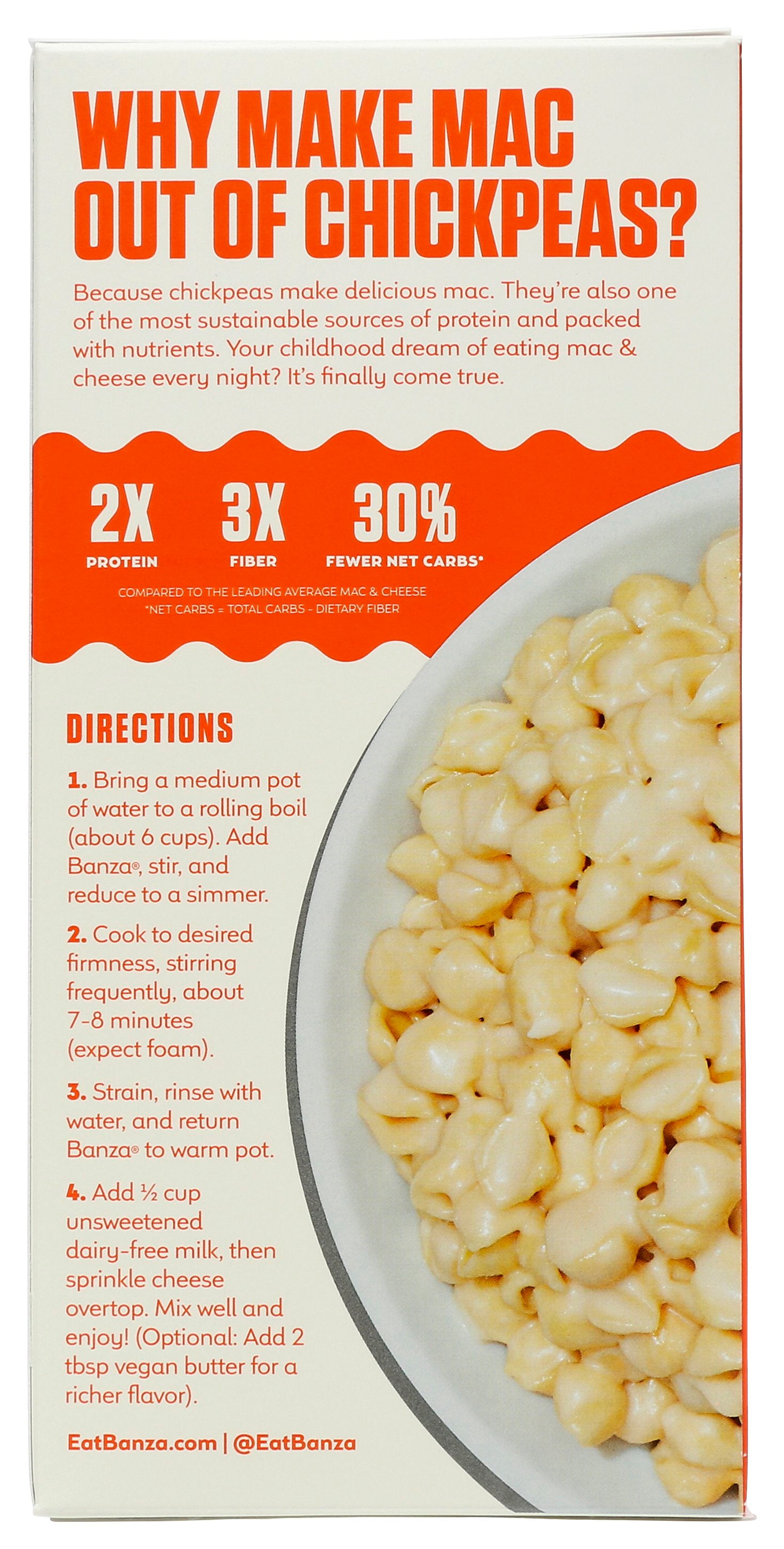 BANZA SHELLS MAC N CHS WHT CHD - Case of 6