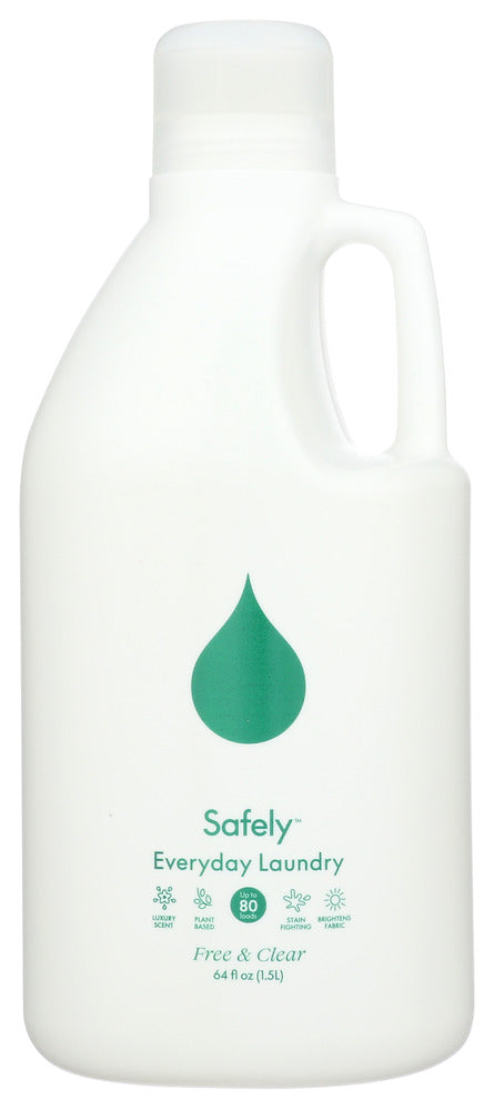 Safely Everyday Laundry Liquid Detergent Free & Clear 80 Loads - 64 fl oz