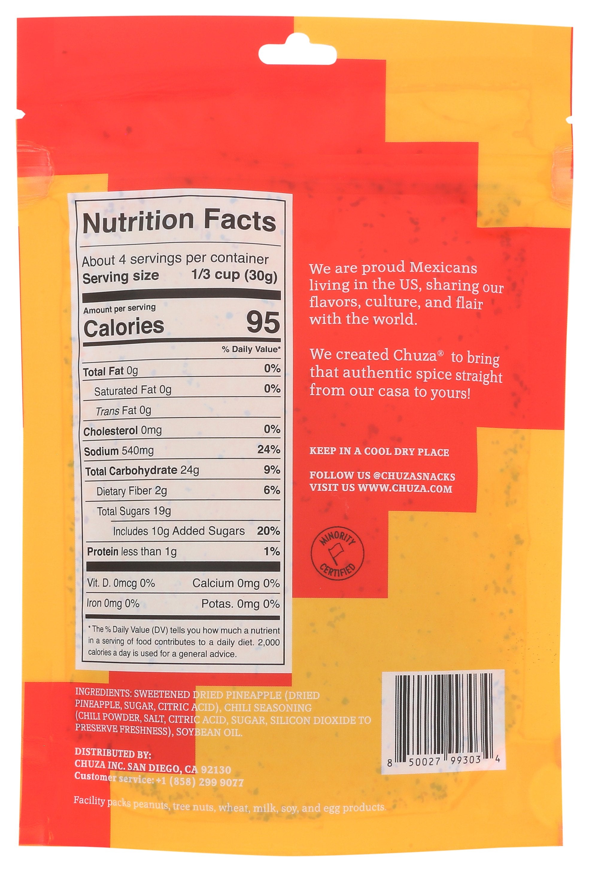 CHUZA PINEAPPLE DRY SPICY - Case of 6