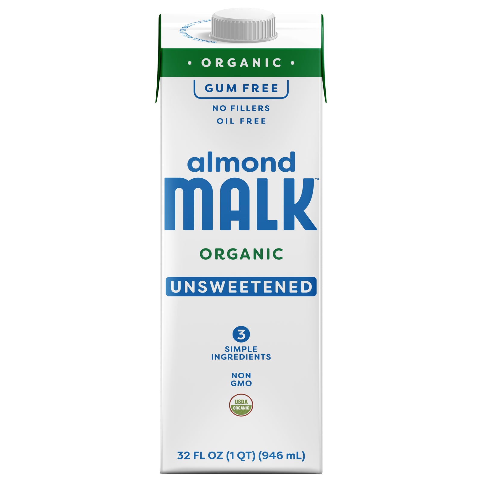 Malk - Almond Milk Og2 Unsweet - CS of 12-32 FZ
