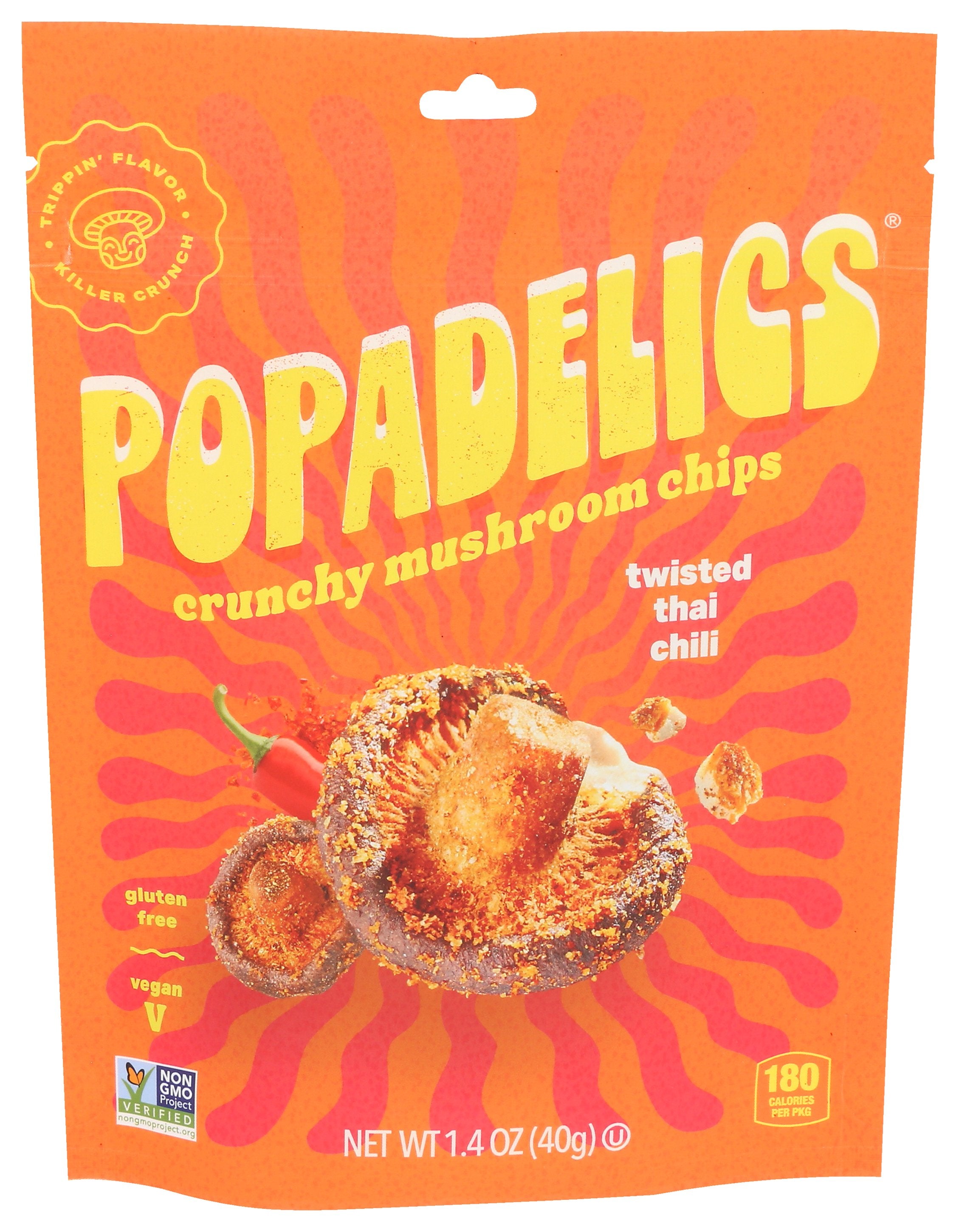POPADELICS CHIPS MSHRM THAI CHILI - Case of 6