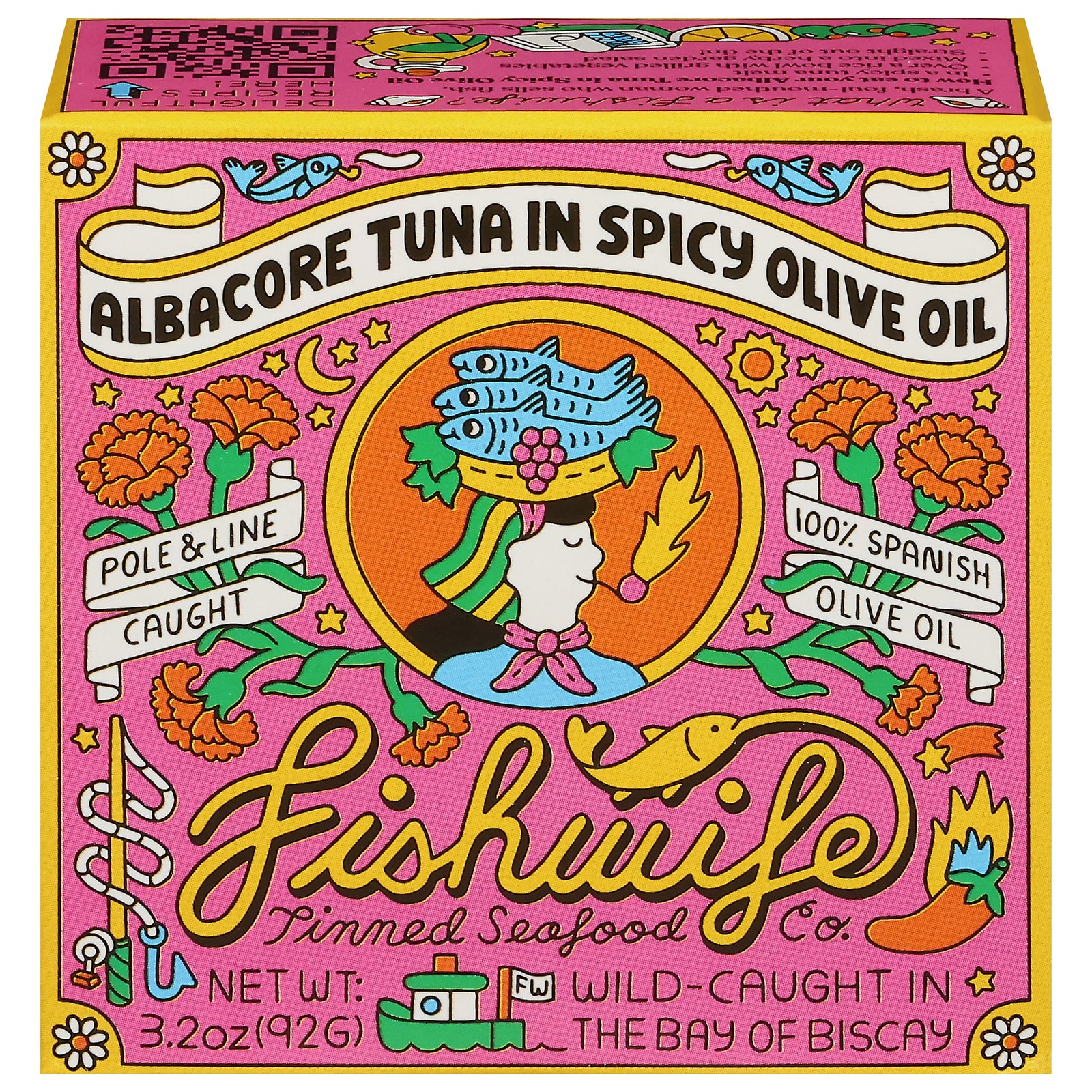 Fishwife - Tuna Albcr Spicy Olv Oil - CS of 12-3.2 OZ