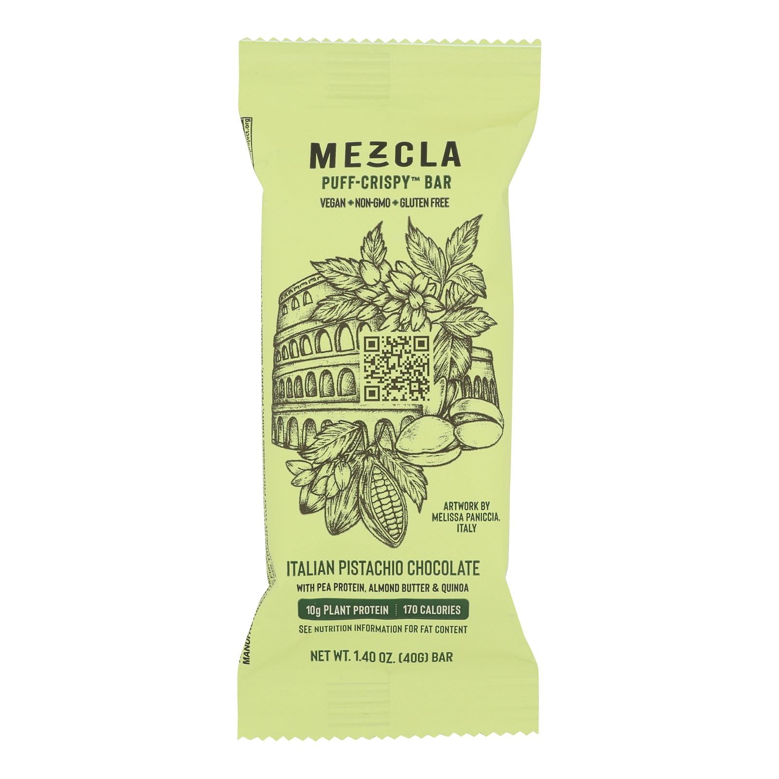 Mezcla - Bar Italian Pistach Choc - CS of 12-1.4 OZ