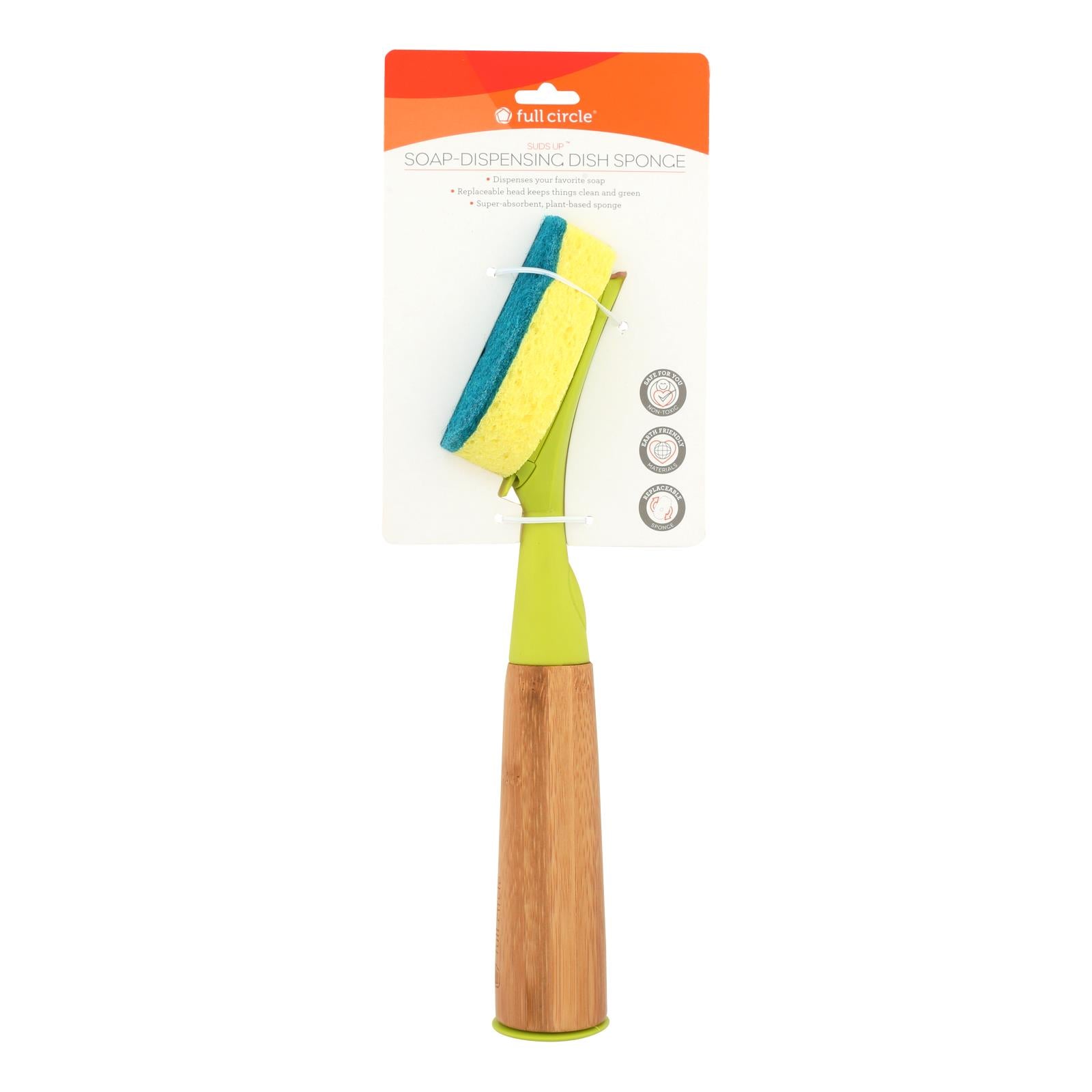 Full Circle Home - Suds Up Dish Sponge - Green - Case of 12 - Count