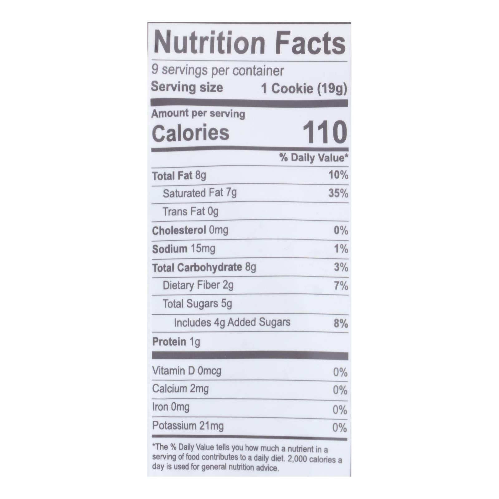 Emmy's Organics Chocolate Chip - Case Of 8 - 6 Oz.