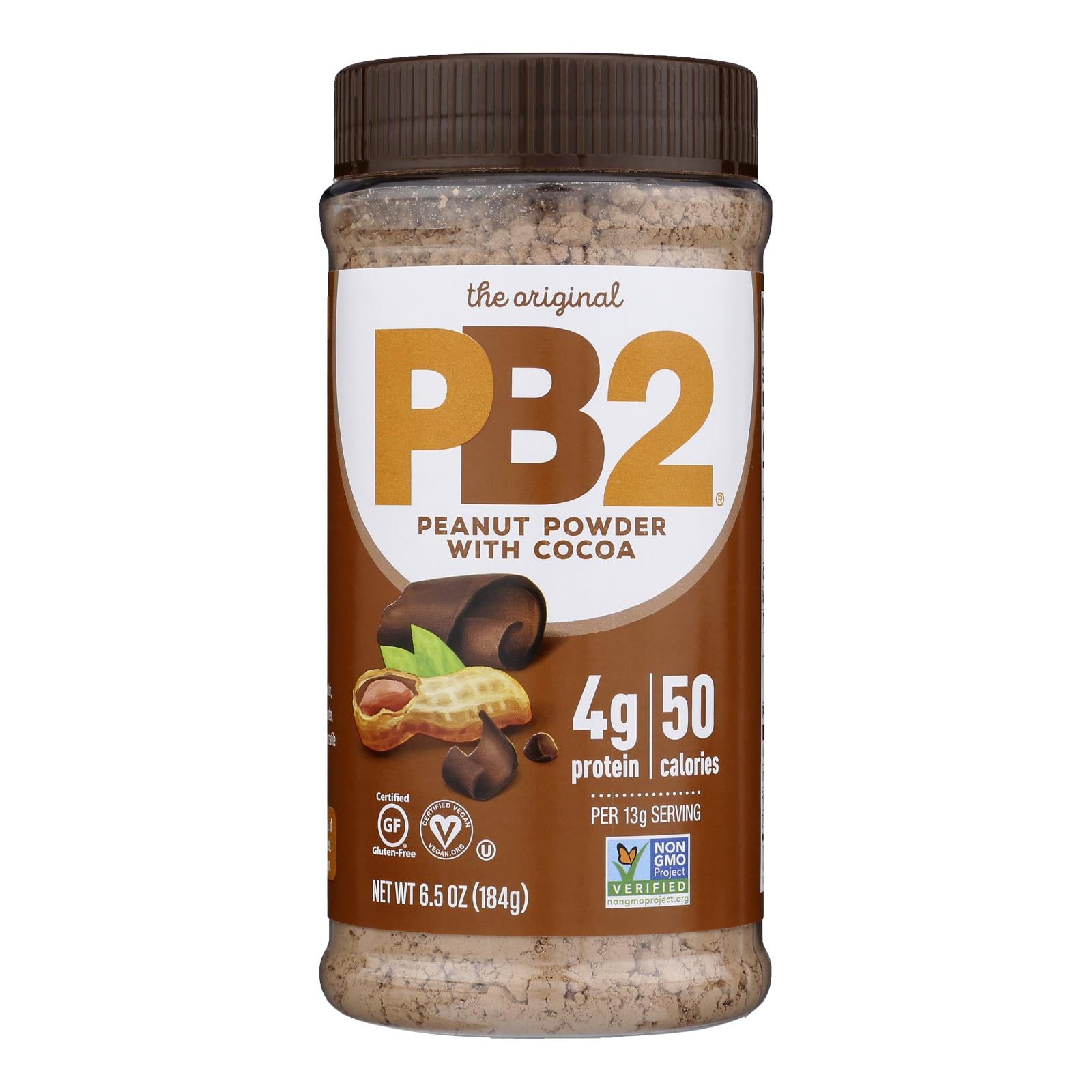 Pb2 With Premium Chocolate - Case Of 6 - 6.5 Oz