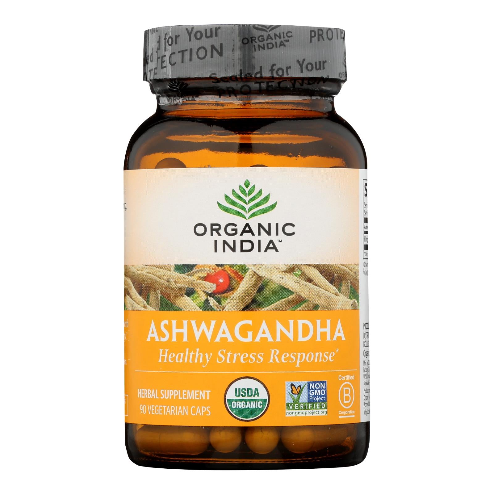 Organic India Wellness Supplements, Ashwagandha - 1 Each - 90 Vcap