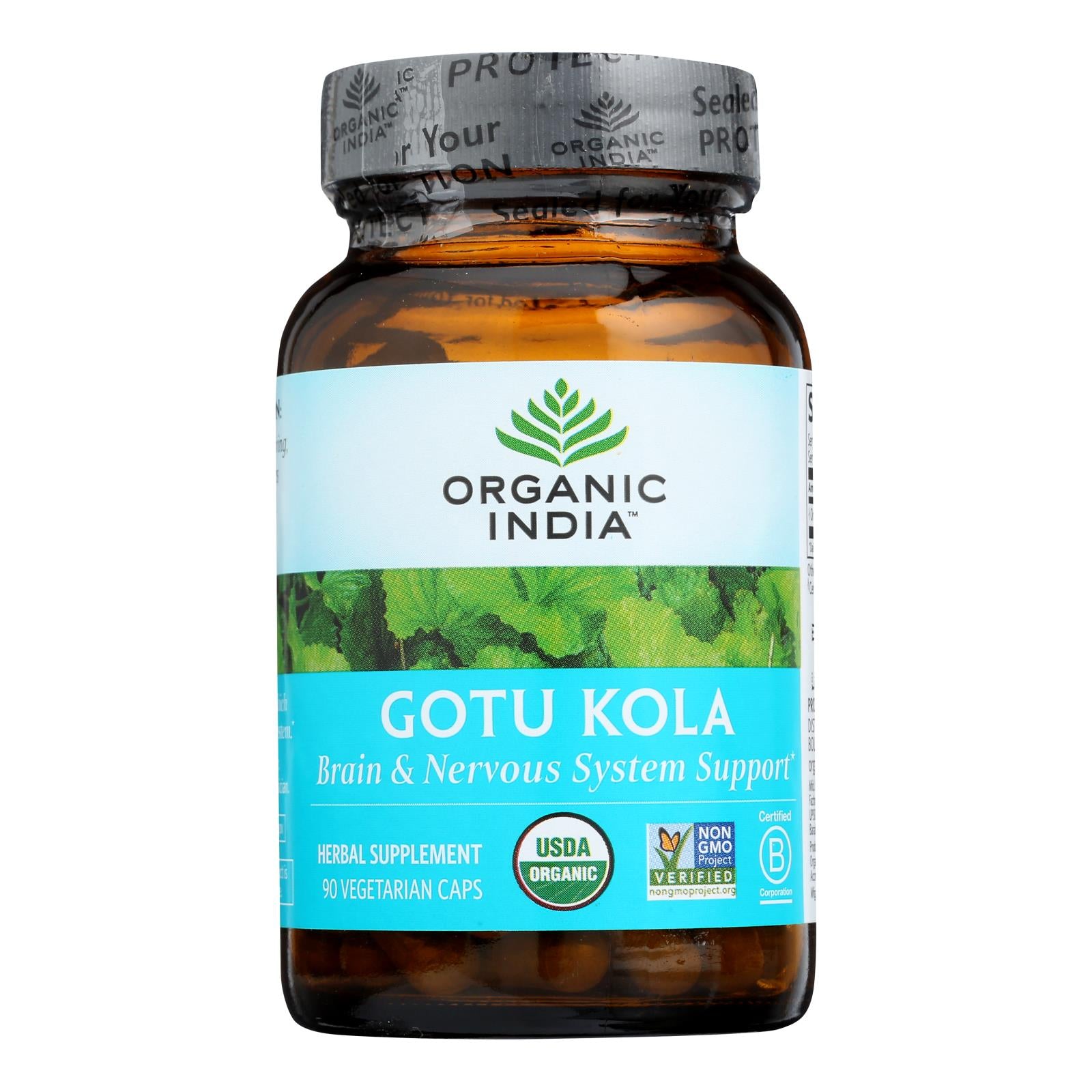 Organic India Tulsi Wellness Supplements, Gotu Kola - 1 Each - 90 Vcap