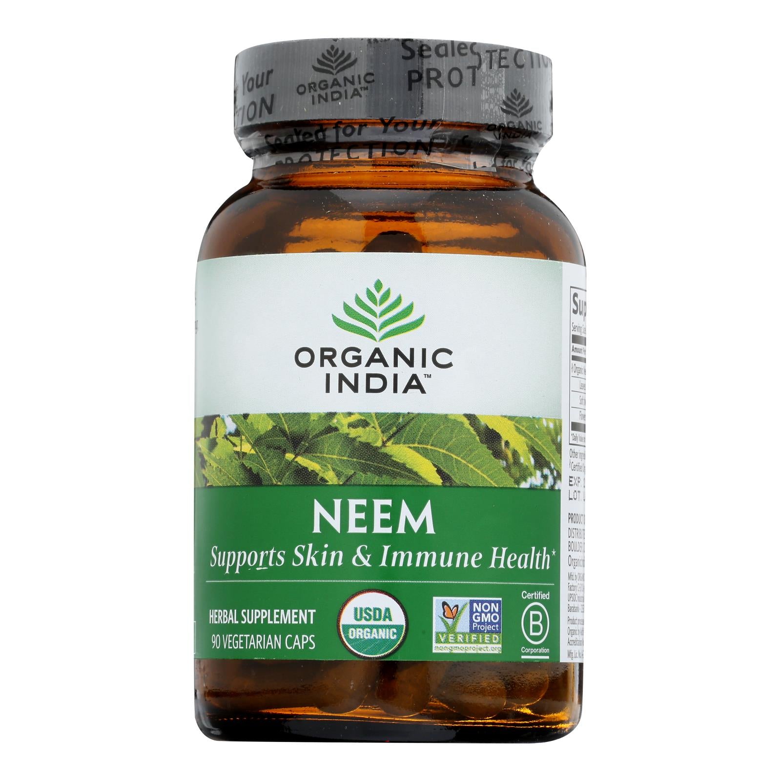 Organic India Usa Whole Herb Supplement, Neem - 1 Each - 90 Vcap